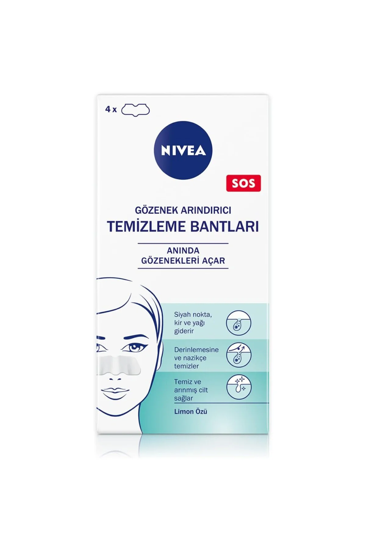 Siyah Nokta Temizleyici Burun T-Bant, Gözenek Arındırıcı, Derinle