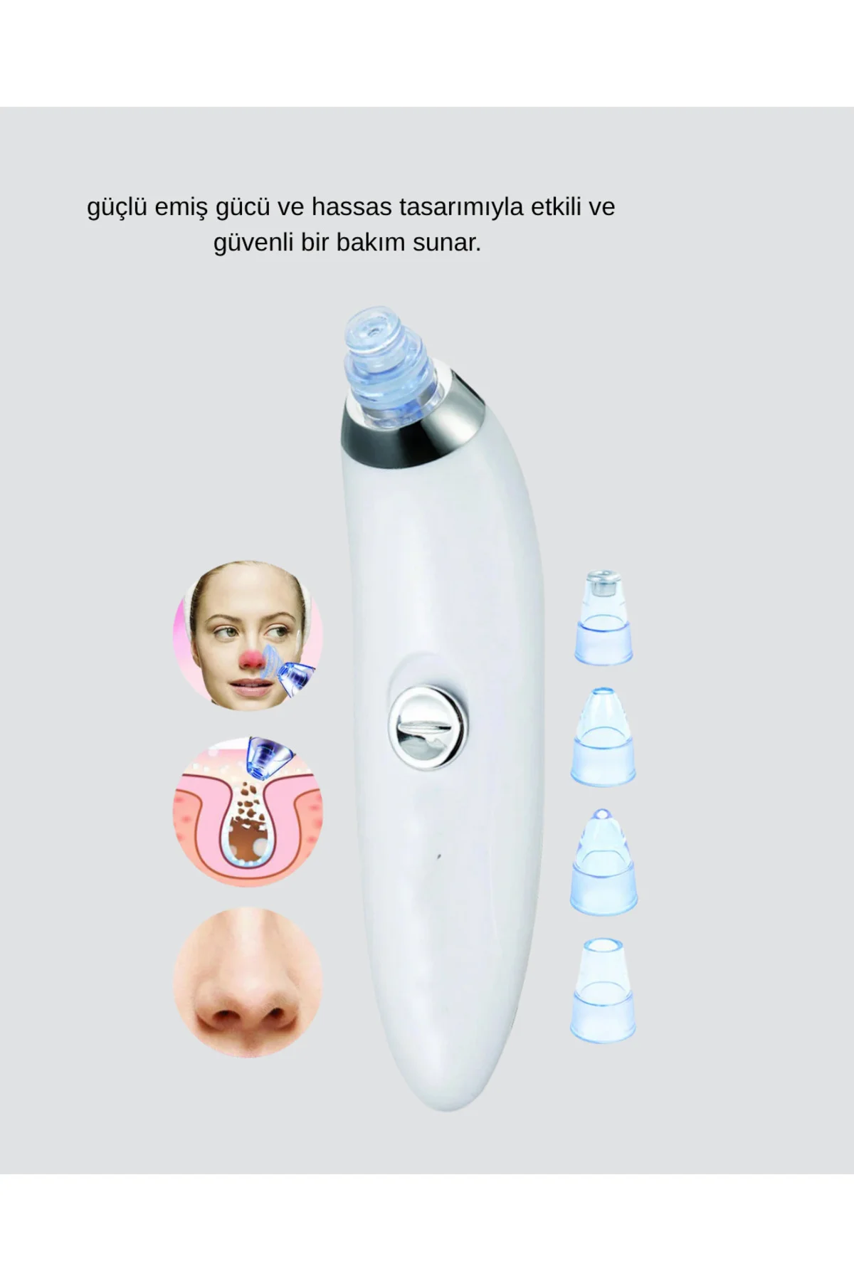 Siyah Nokta ve Gözenek Temizleyici Vakumlu Cihaz – Masajlı Derin 