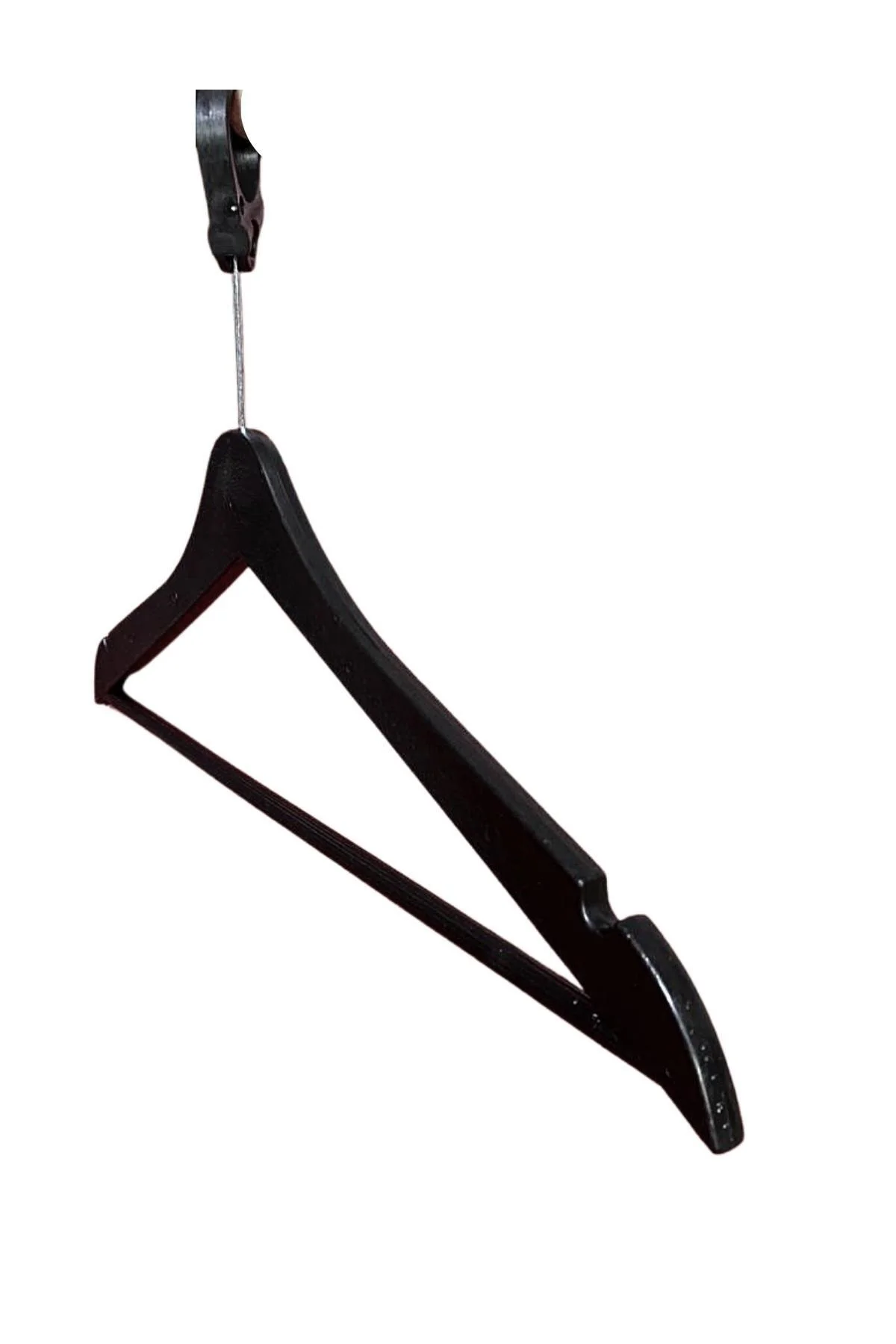 Siyah Otel Askısı Kalın Siyah Otel Askısı