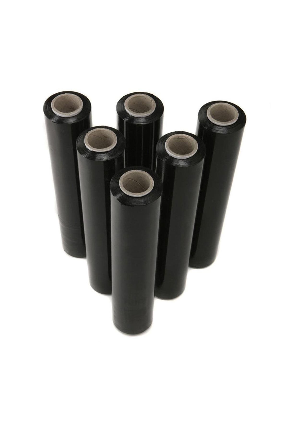 Siyah - Palet Streç Film- Kargo Streç Film 23 Mikron 50 cm X 200m 6 Adet