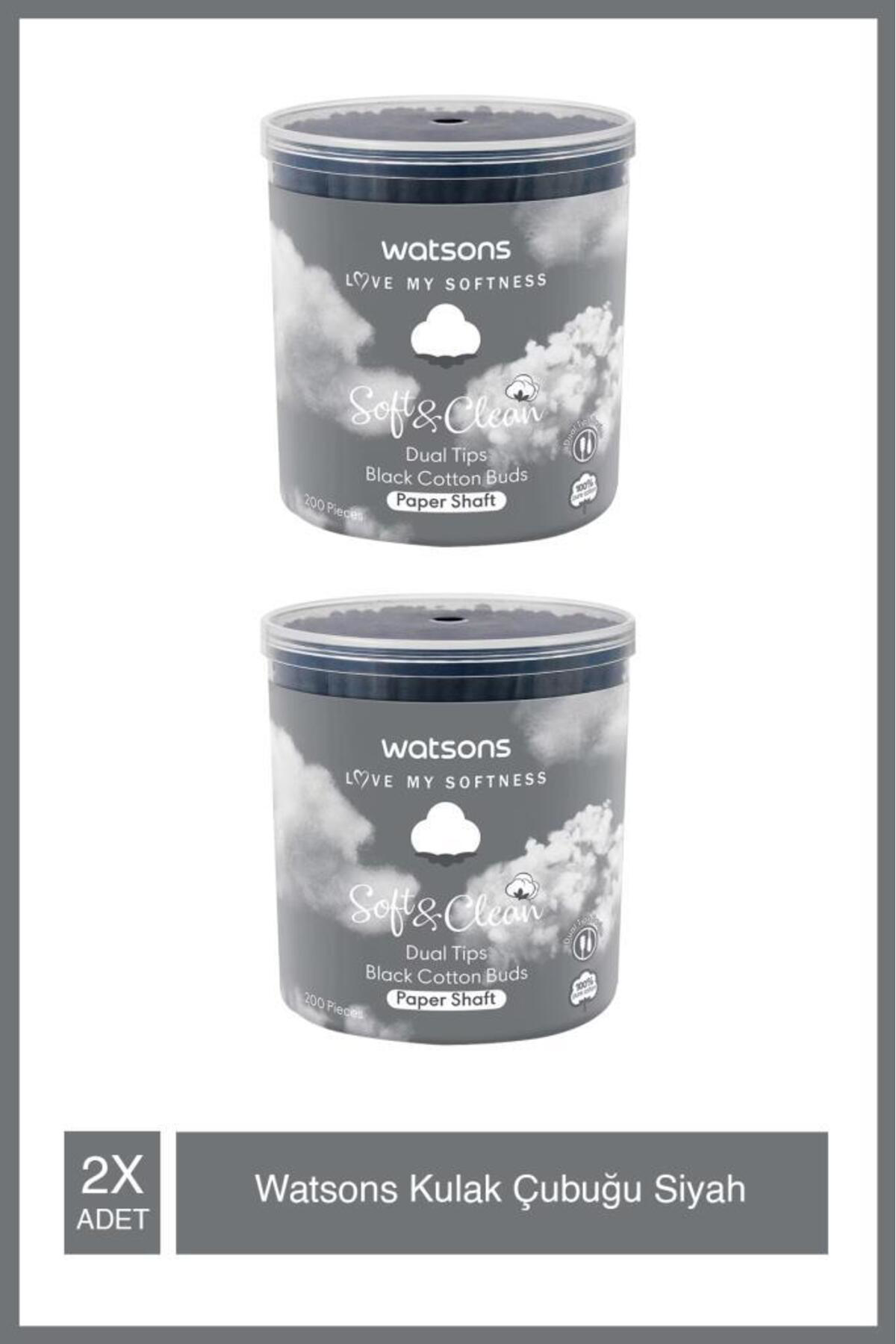 Siyah Pamuklu Kulak Çubugu X2 Adet