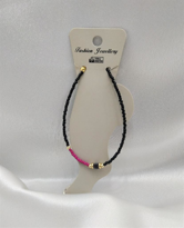 Tükkan Accessories Siyah Pembe Boncuk Hematit Deyat Halhal-Halhal67