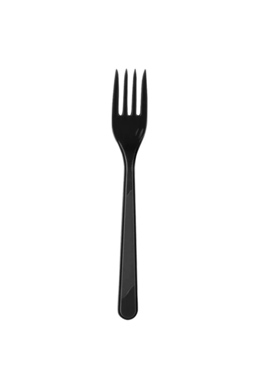 Siyah Plastik 16 Kişilik Tabak Bardak Çatal Set