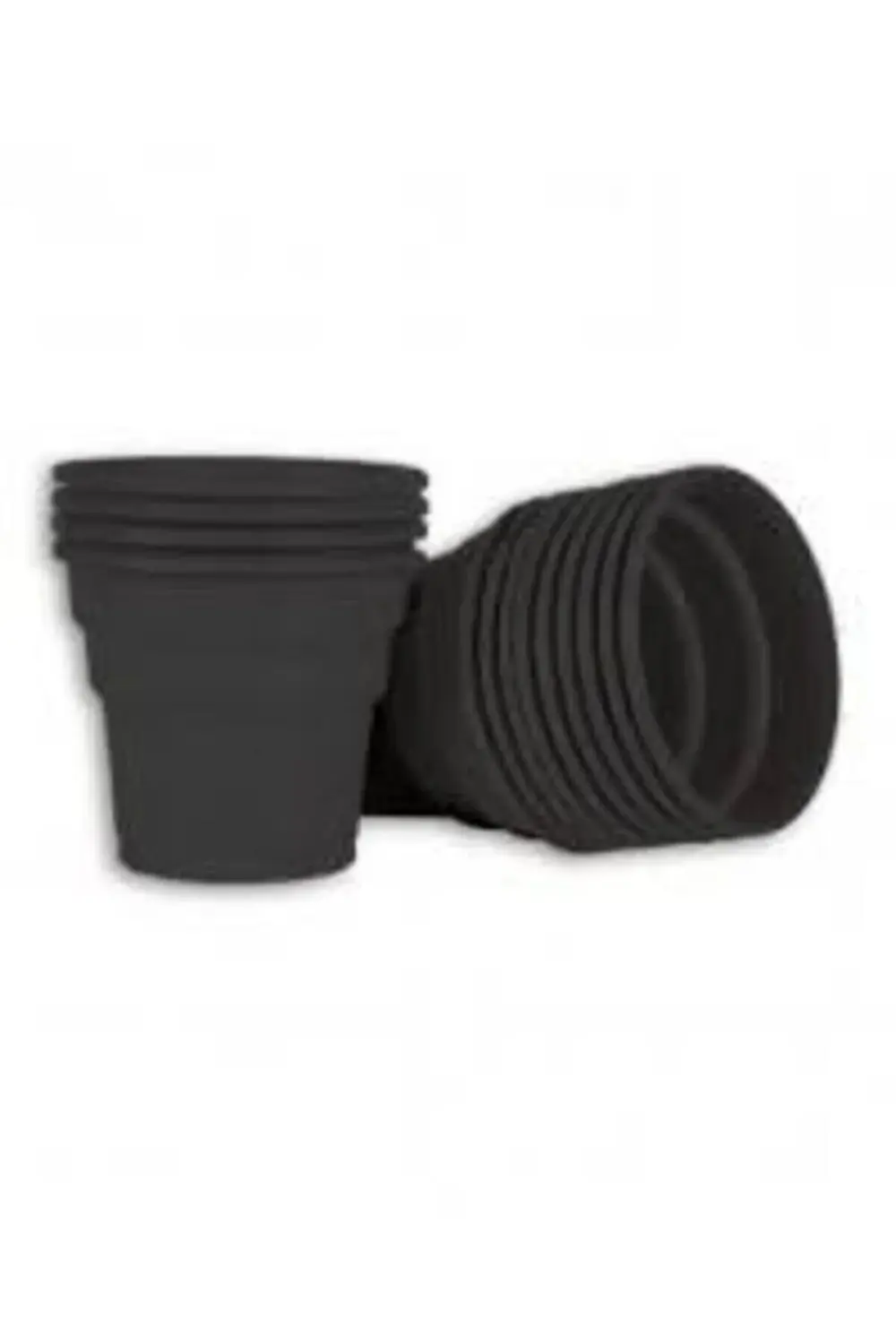 Siyah Plastik Tabak Bardak Çatal Seti - Lüx Plastik 25 Kişilik Do