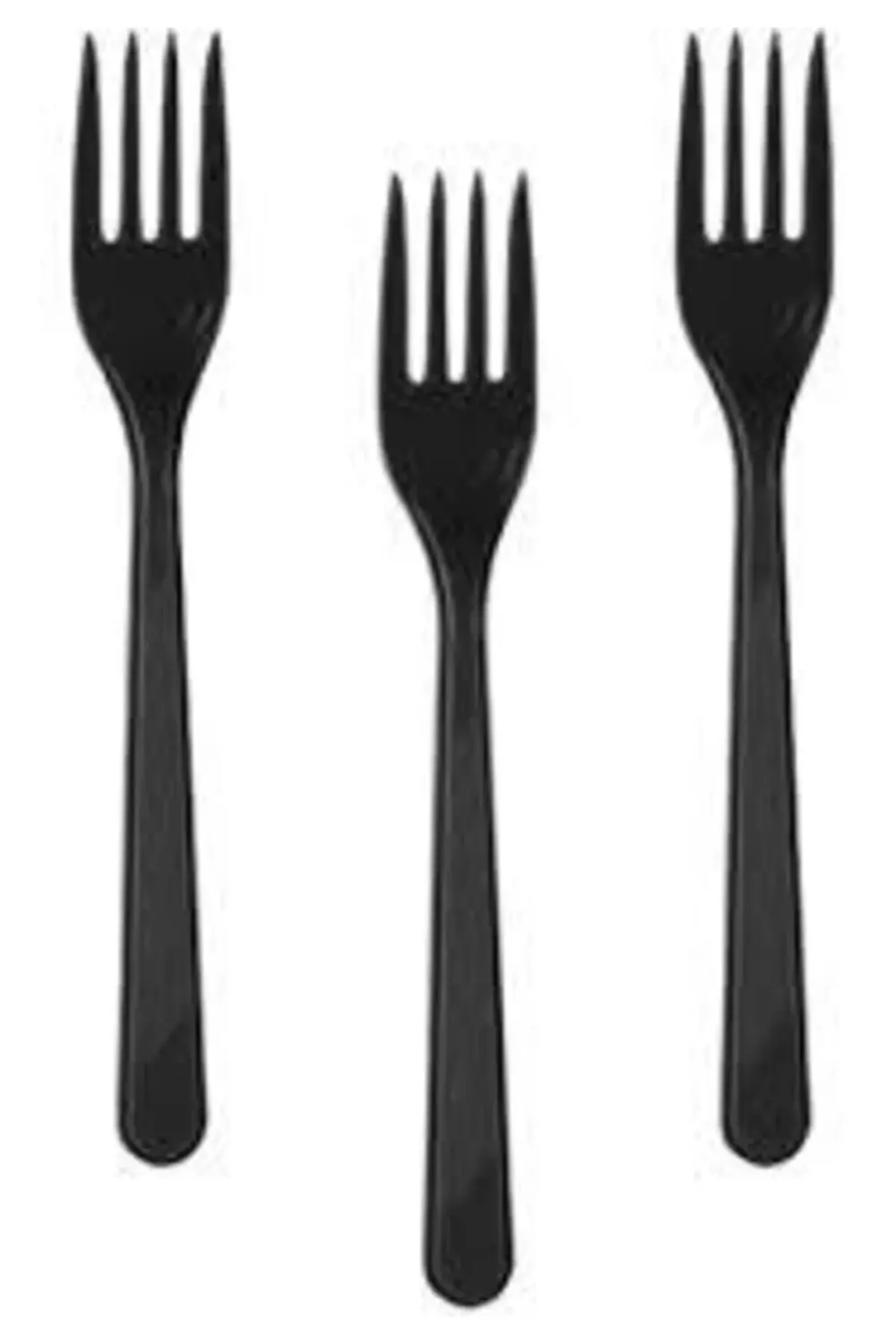 Siyah Plastik Tabak Bardak Çatal Seti - Lüx Plastik 25 Kişilik Do