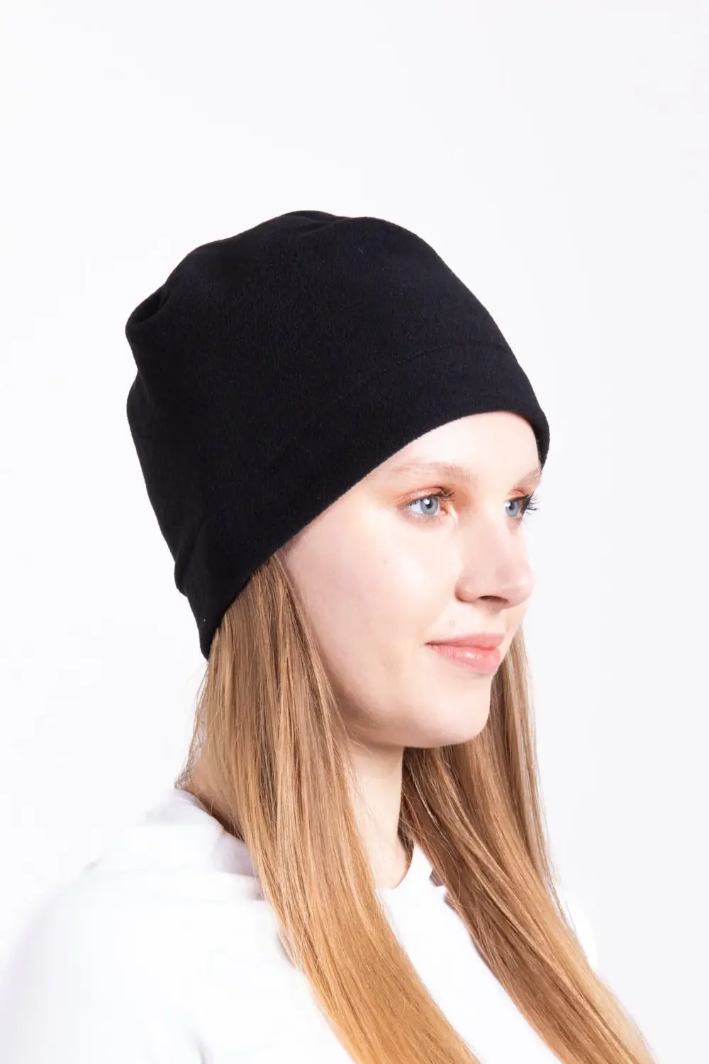 Siyah Polar Bere Basic Unisex