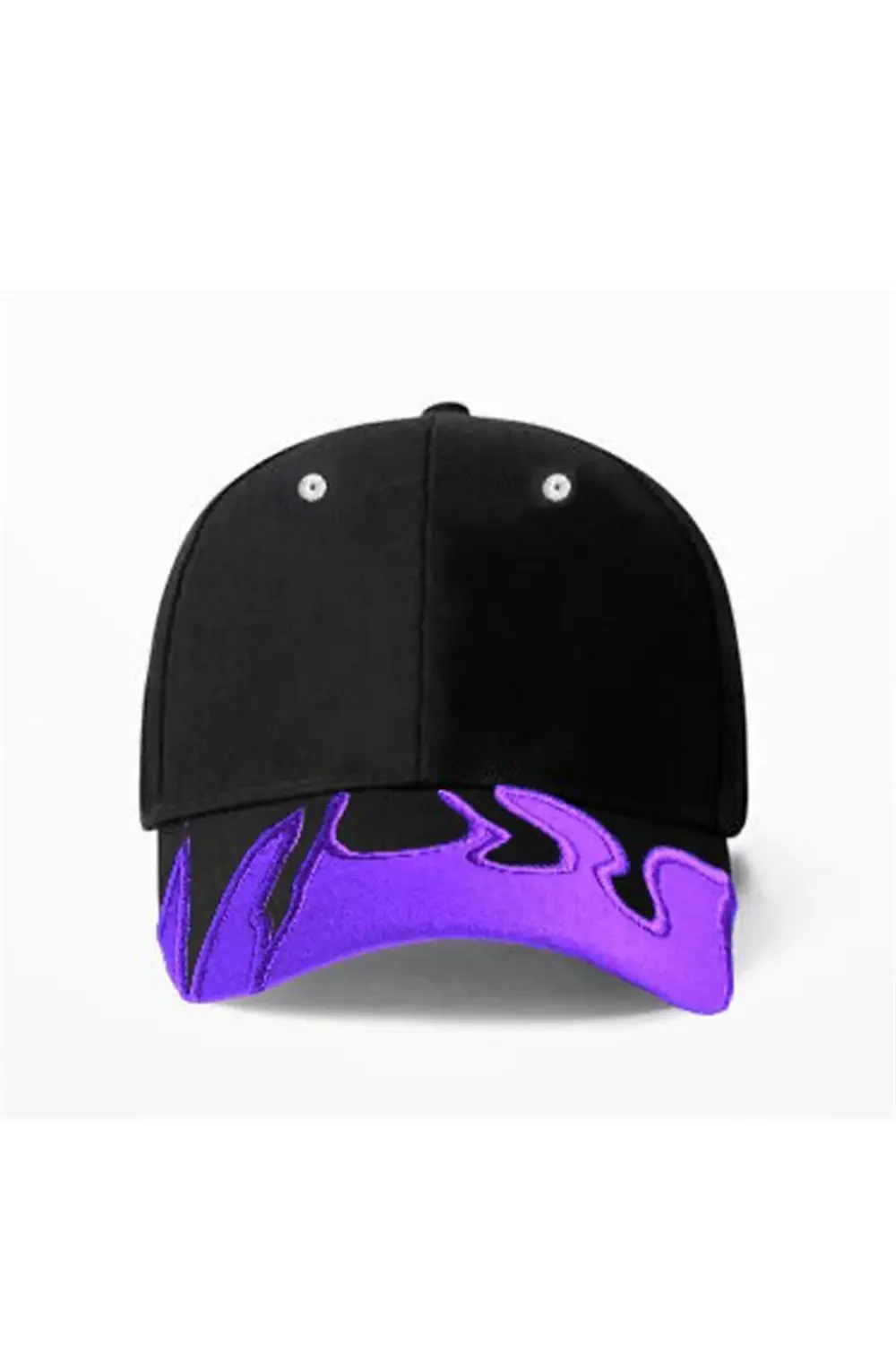 Siyah Purple Flames Şapka
