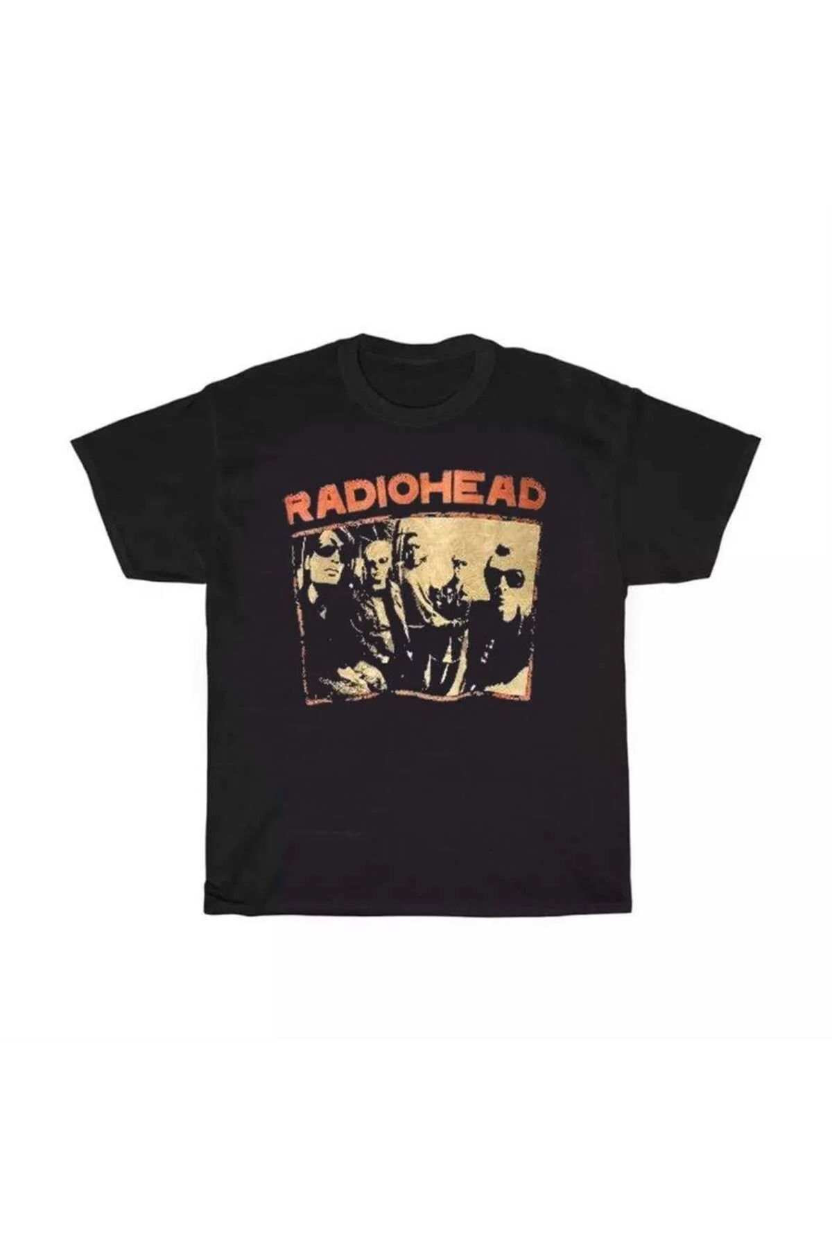 Siyah Radiohead Group Unisex T-Shirt