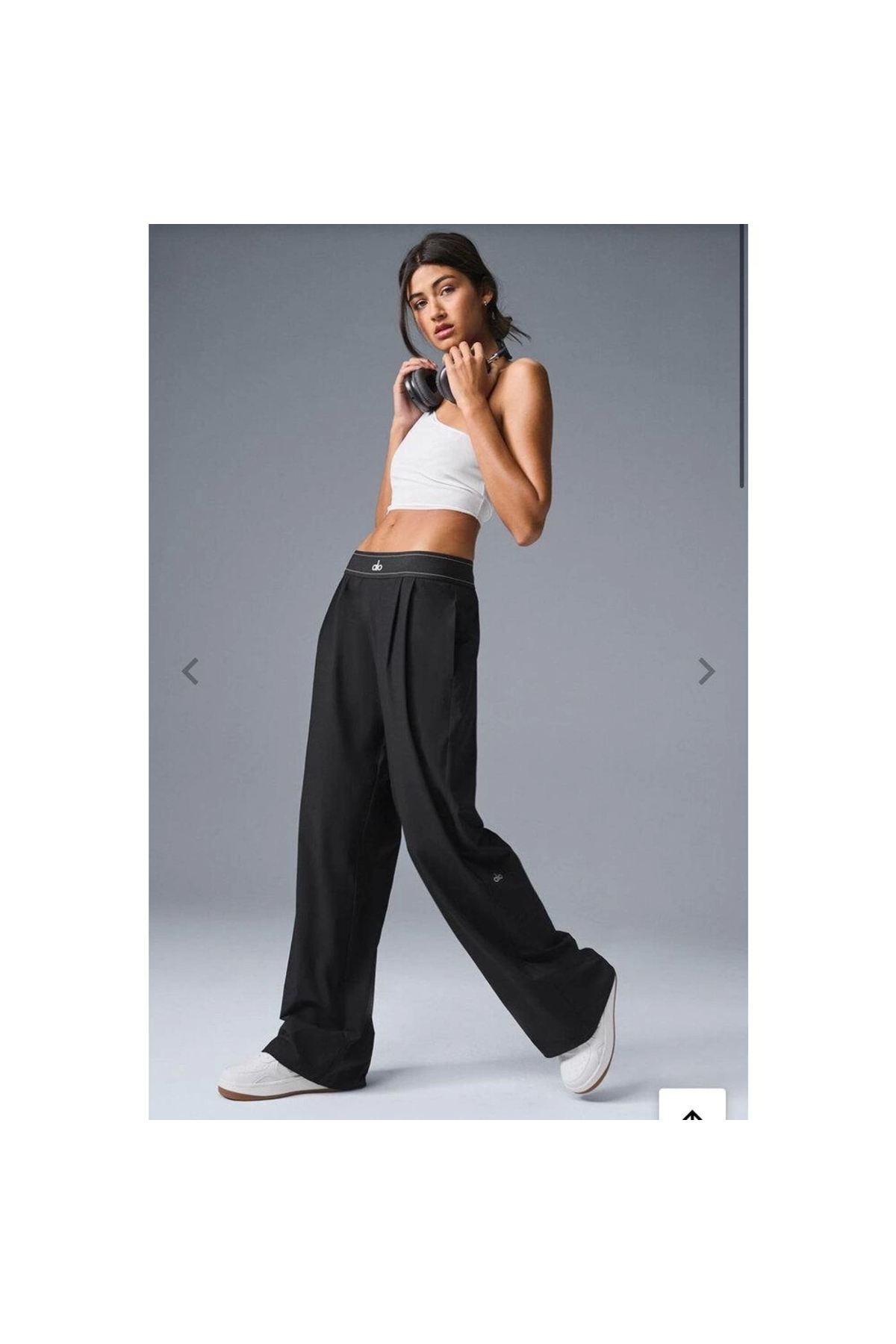 Siyah Rahat Kalıp Jogger Pantolon