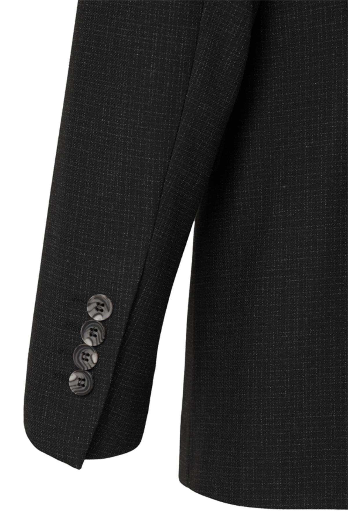 Siyah Regular Sivri Yaka 4 Drop Takım Elbise