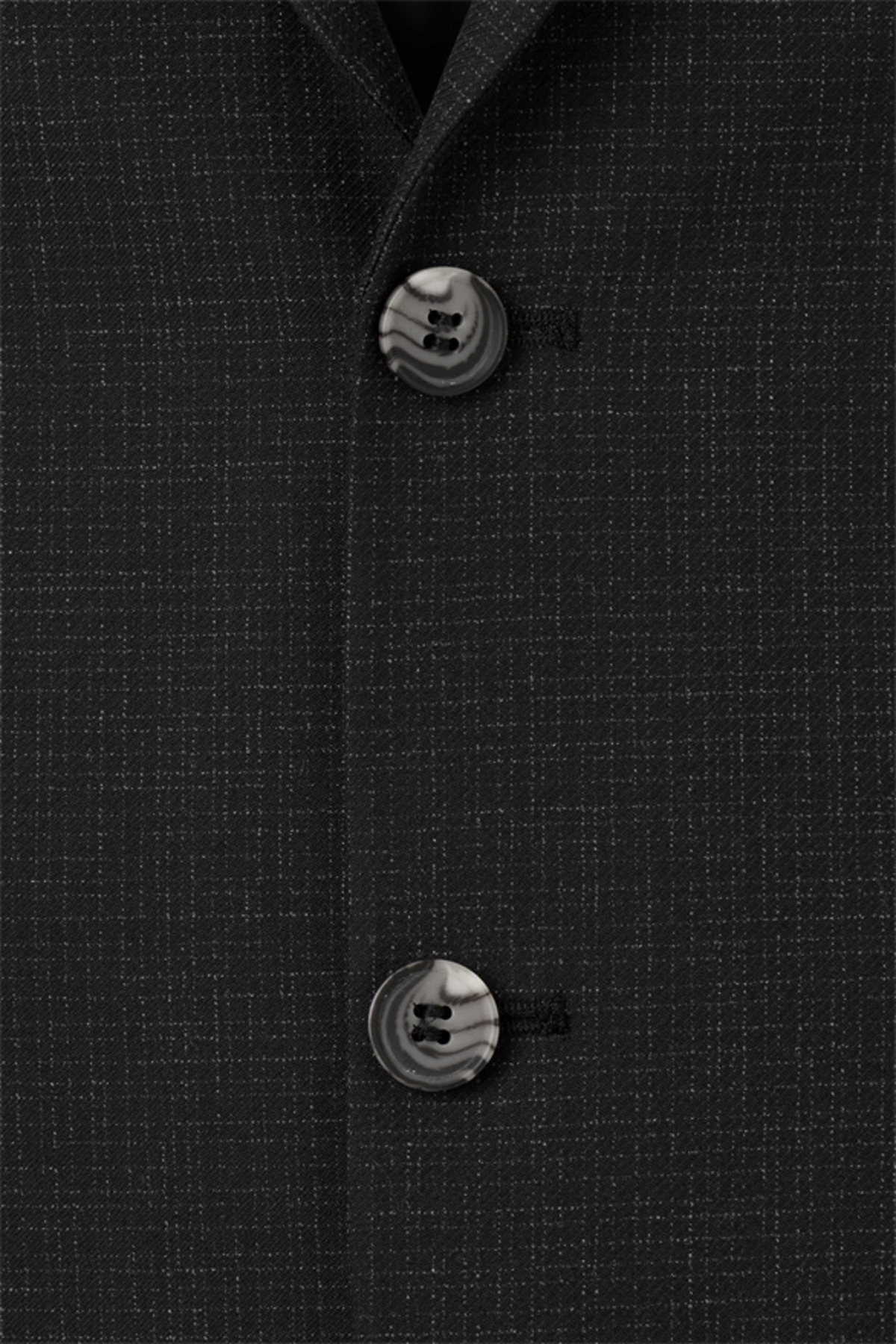 Siyah Regular Sivri Yaka 4 Drop Takım Elbise