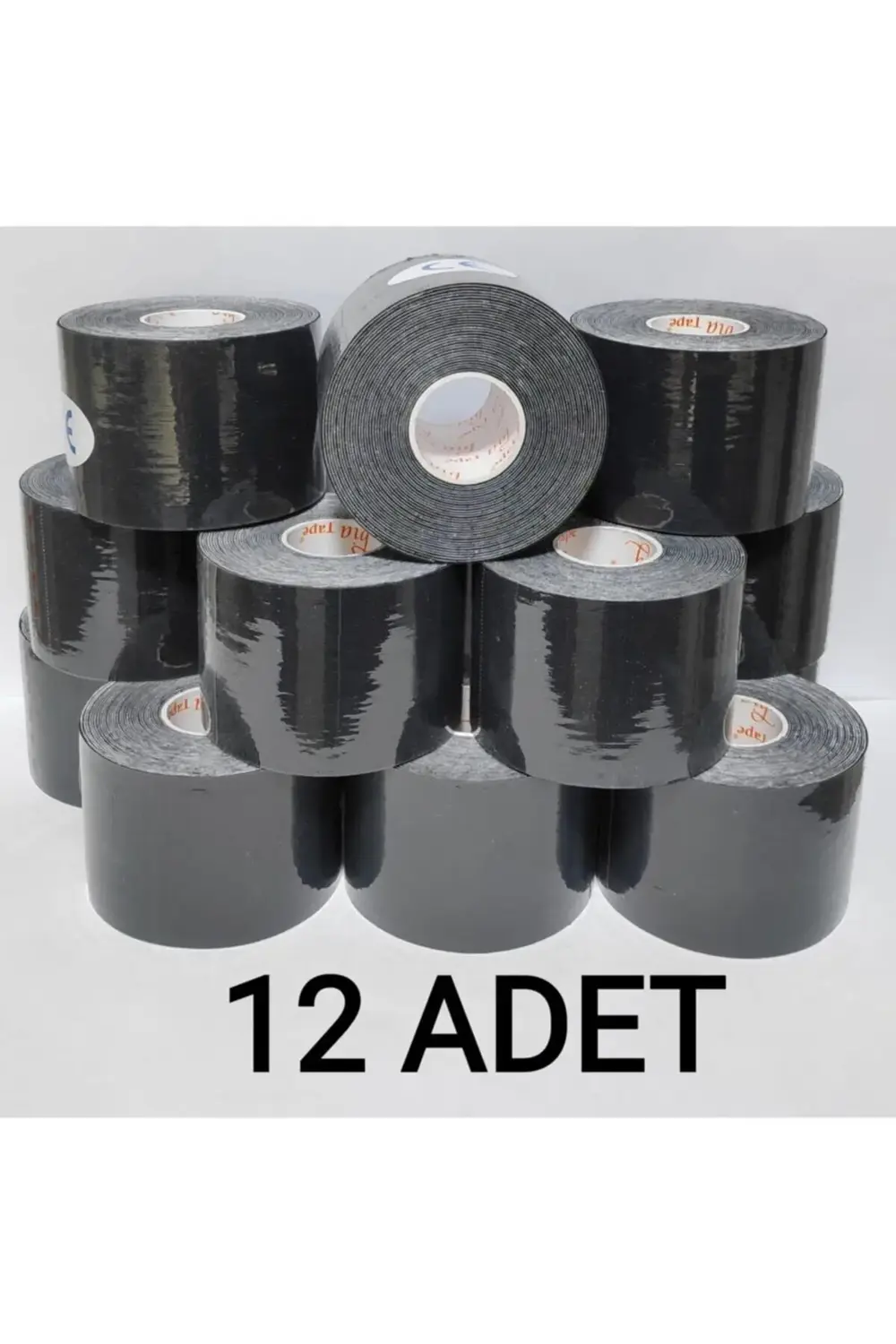 - Siyah Rengi Sporcu Ağrı Bandı 12'li (pakette 12 Adet) Bia Tape