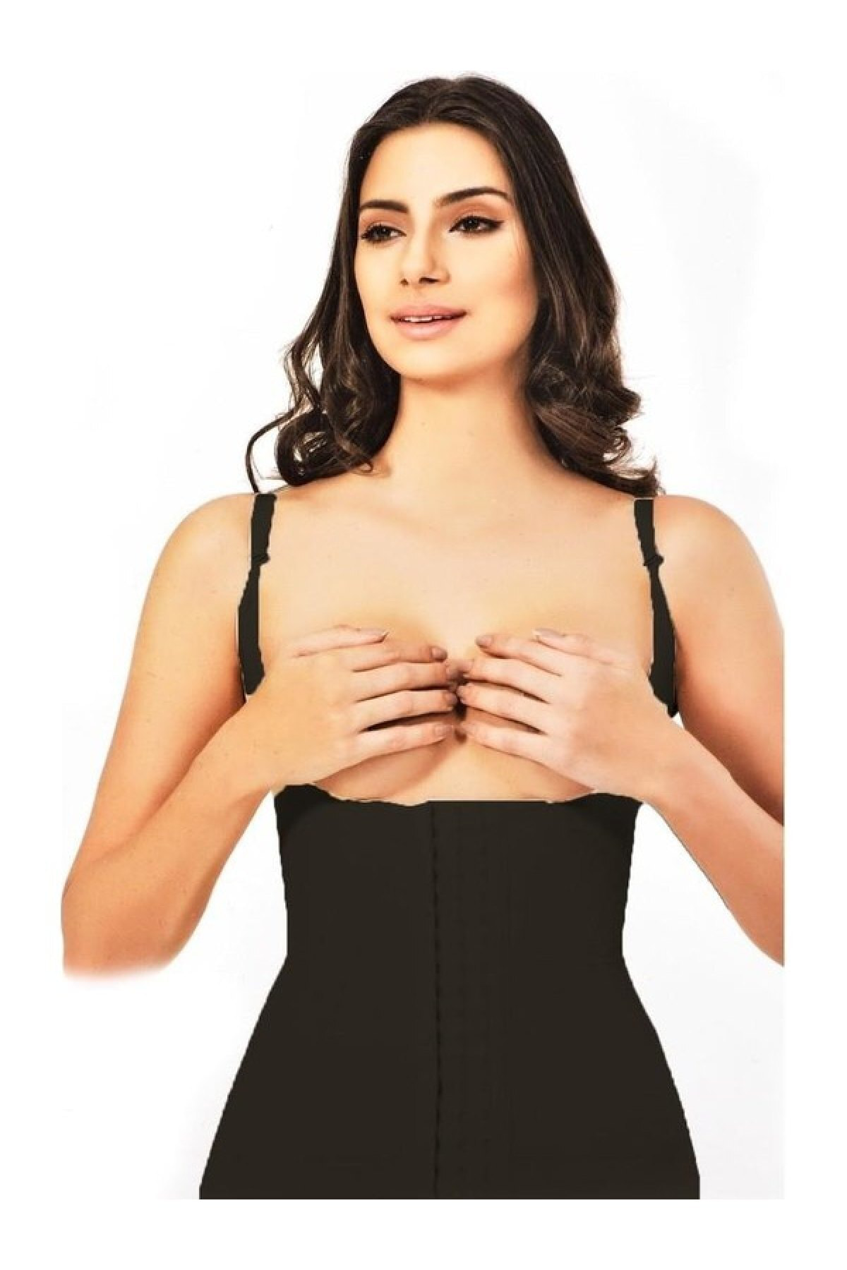 Beyaz Renk Agraflı Atletli Korse