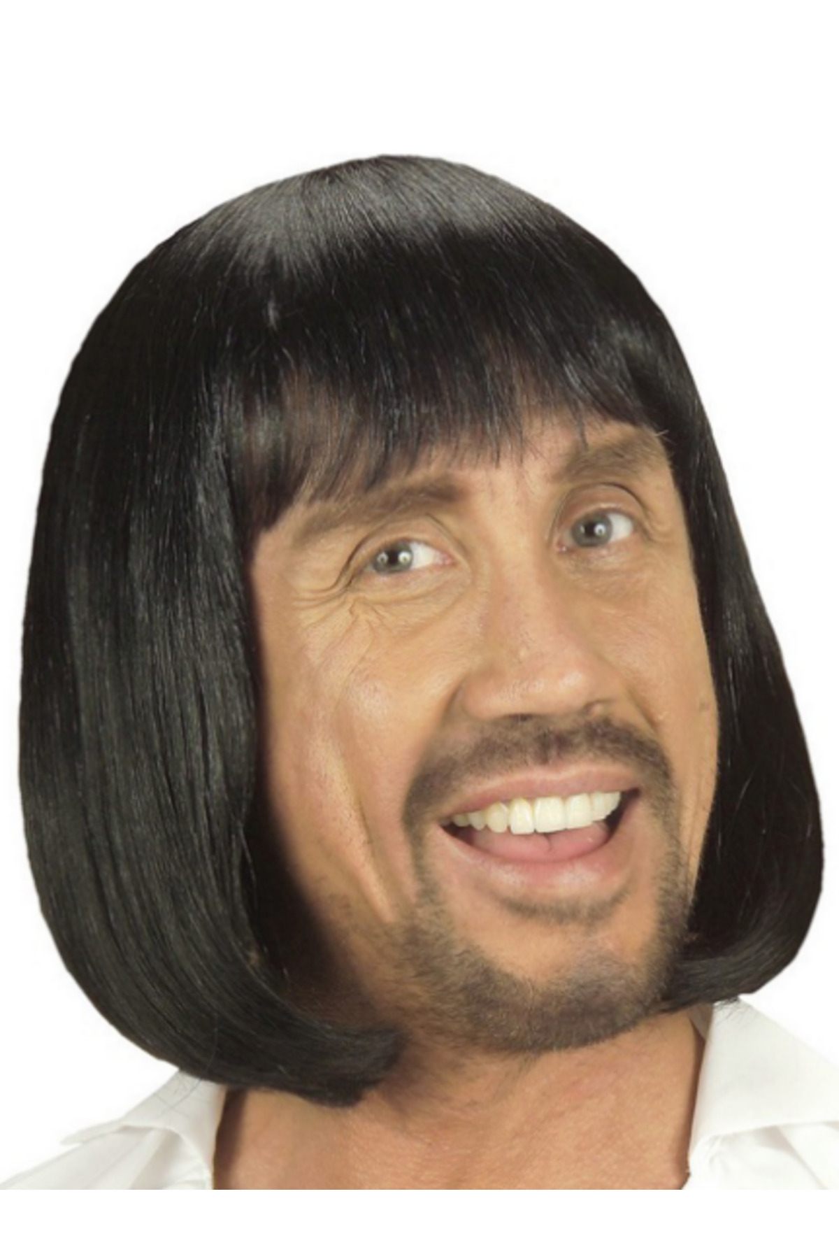 Ok Aksesuar Siyah Renk Erkekler İçin Kısa Ortaçağ Peruğu Go50605906470