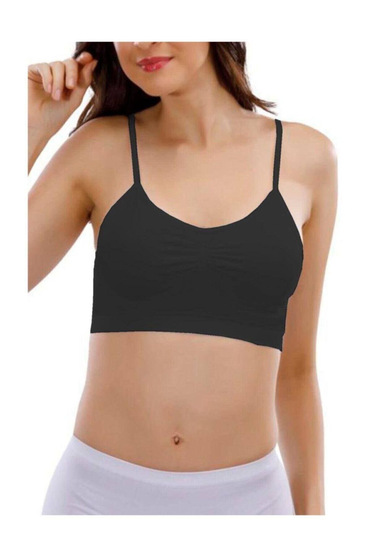 Kadın Ten Rengi Ip Askılı Seamless Dikişsiz Pedli Büstiyer 15000