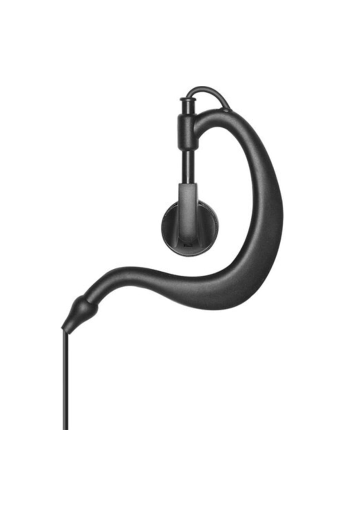 Siyah Renk Kablolu Elden Tetiklemeli Bas Konuş El Telsiz Kulaklık