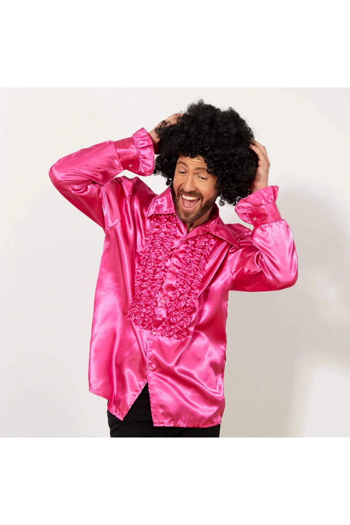 Siyah Renk Kıvırcık Afro Bonus Peruk Siyah Renk Kıvırcık Afro Bonus Peruk