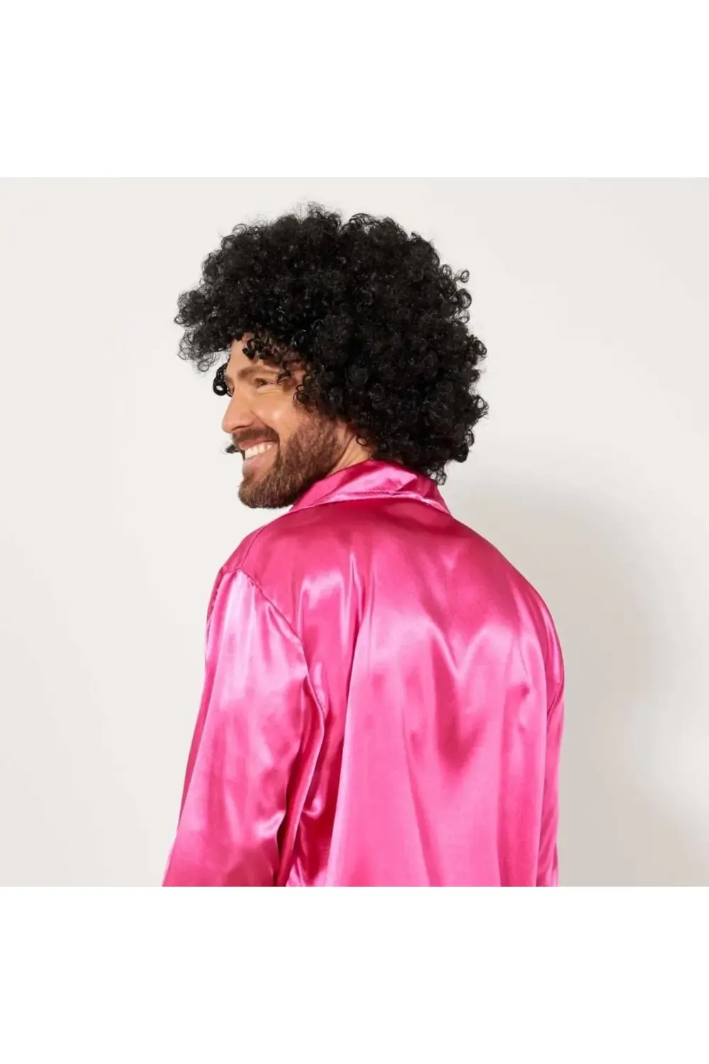 Siyah Renk Kıvırcık Afro Bonus Peruk