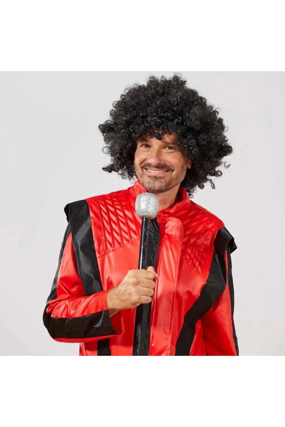 Siyah Renk Kıvırcık Afro Bonus Peruk