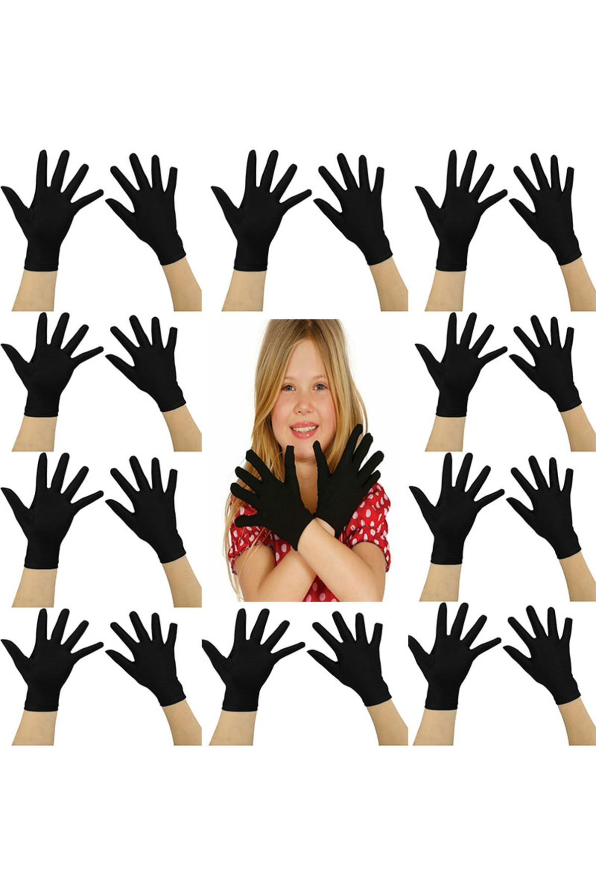 Ok Aksesuar Siyah Renk Likralı 23 Nisan 29 Ekim 19 Mayıs Gösteri Bando Eldive