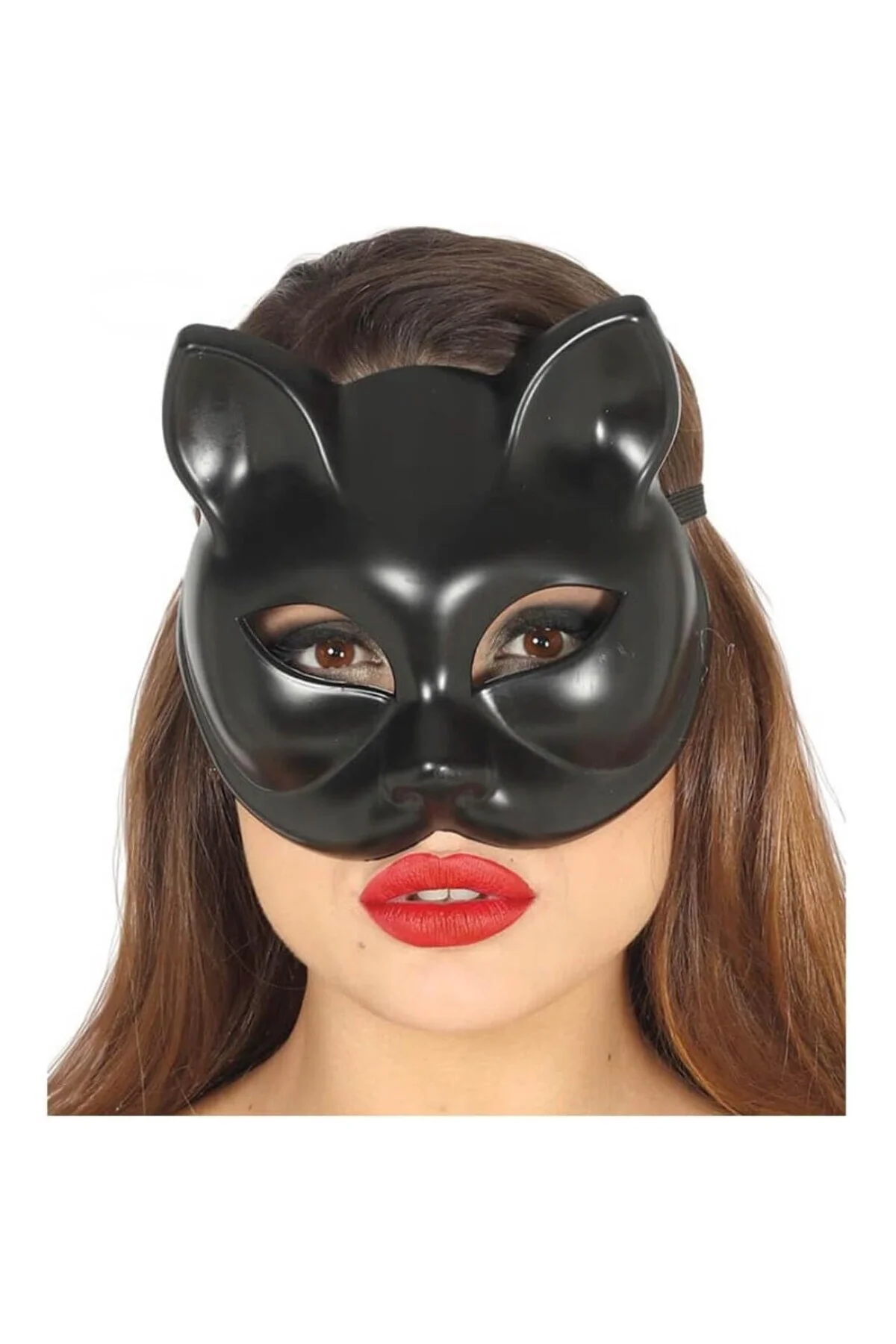 Siyah Renk Lüks Kedi Maskesi, Tek Ebat, SMR-D335-E057, Çok Renkli, Üniseks