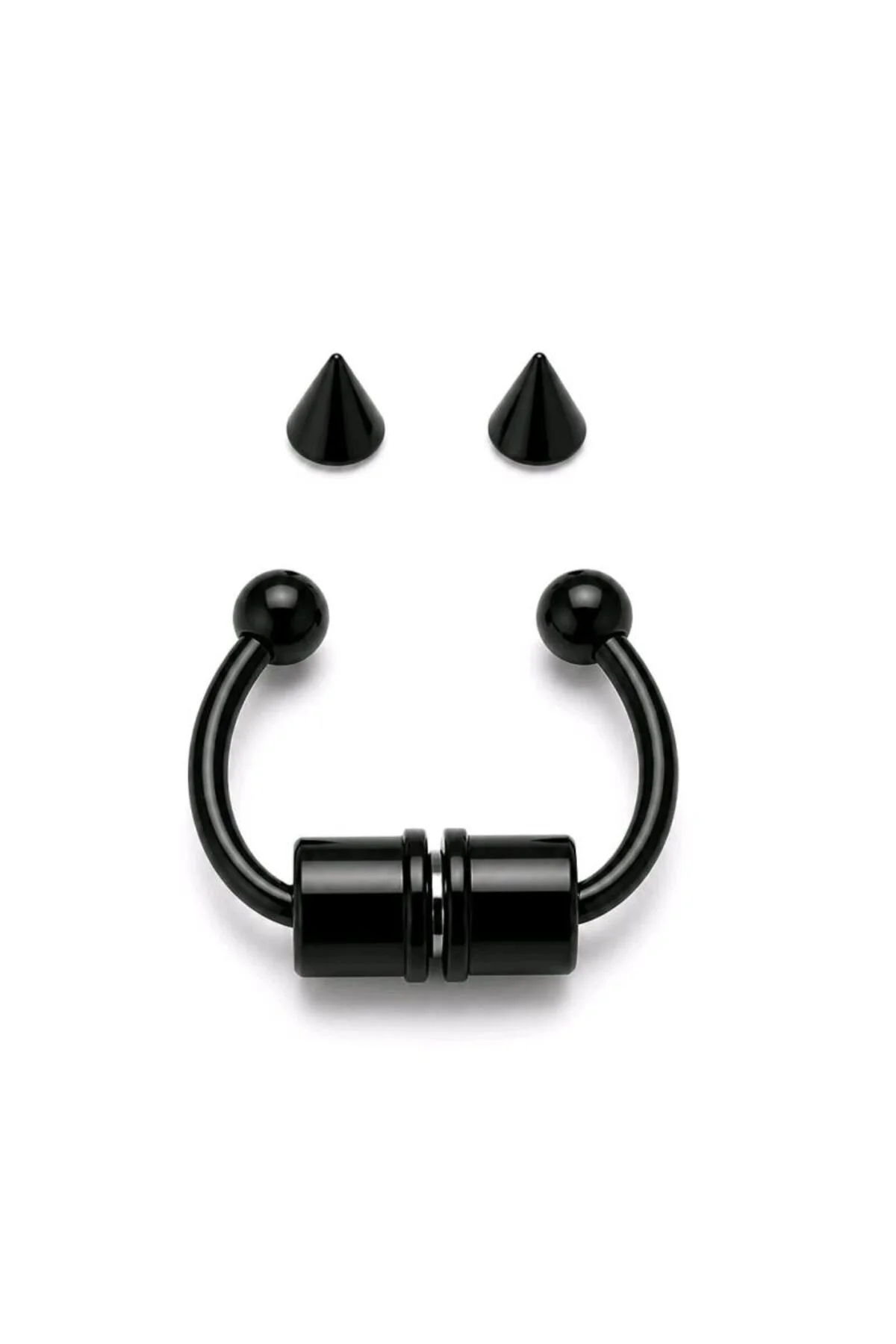 Siyah Renk Mıknatıslı Burun Piercıng Siyah Renk Mıknatıslı Burun Piercıng