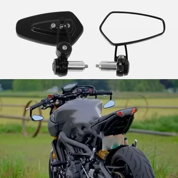 Siyah Renk Motosiklet Gidon Dikiz Aynası Dayanıklı Tasarım