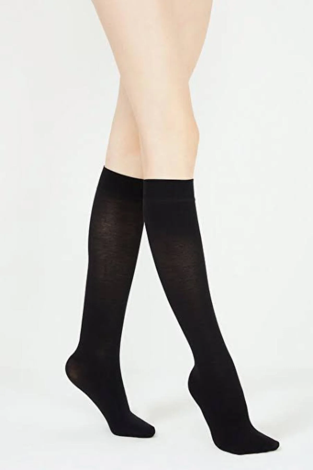 Siyah Renk Natural Bambu Pantolon Çorap