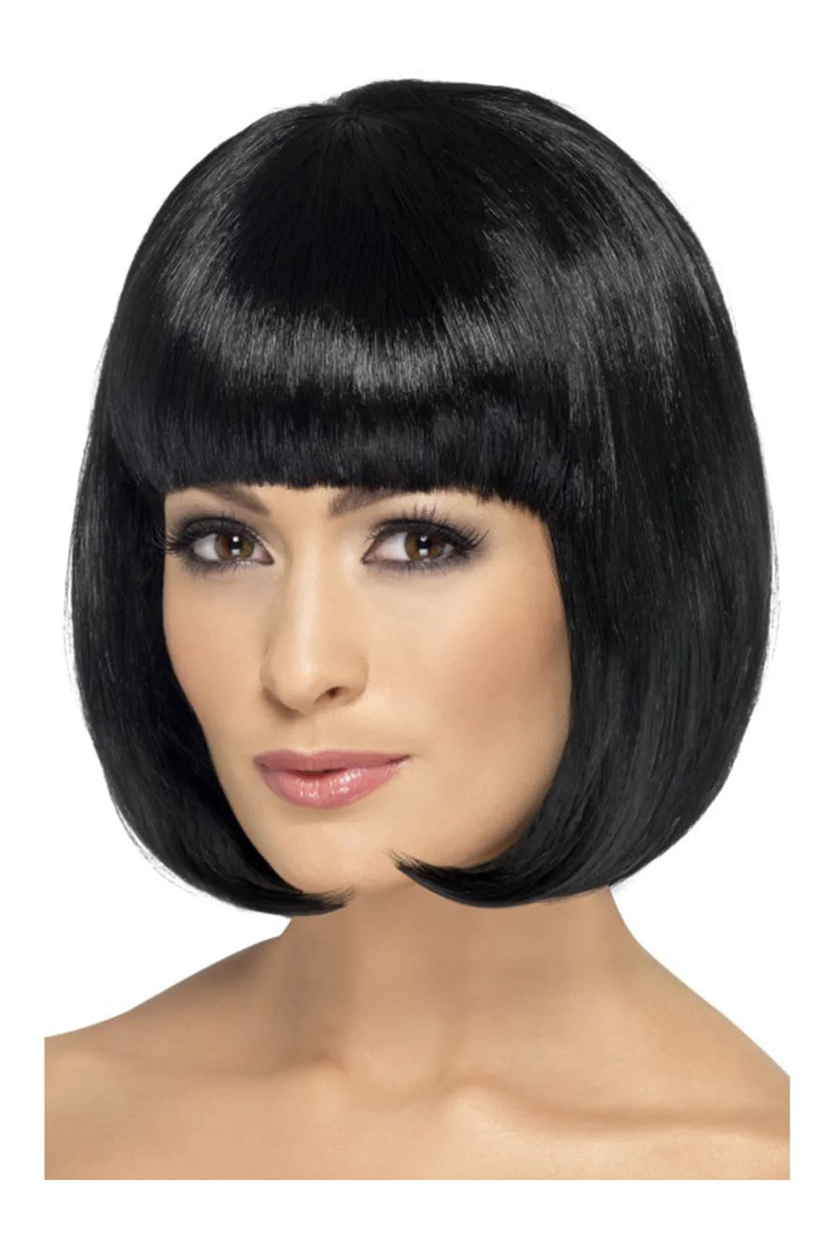 Siyah Renk Parti Peruğu Küt Saç GO50609551340 Siyah Renk Parti Peruğu Küt Saç GO50609551340