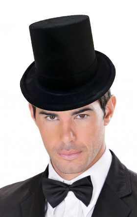 Siyah Renk Plastik Nubuk Kadife Kaplama Fötr Şapka 11 cm Siyah Renk Plastik Nubuk Kadife Kaplama Fötr Şapka 11 cm