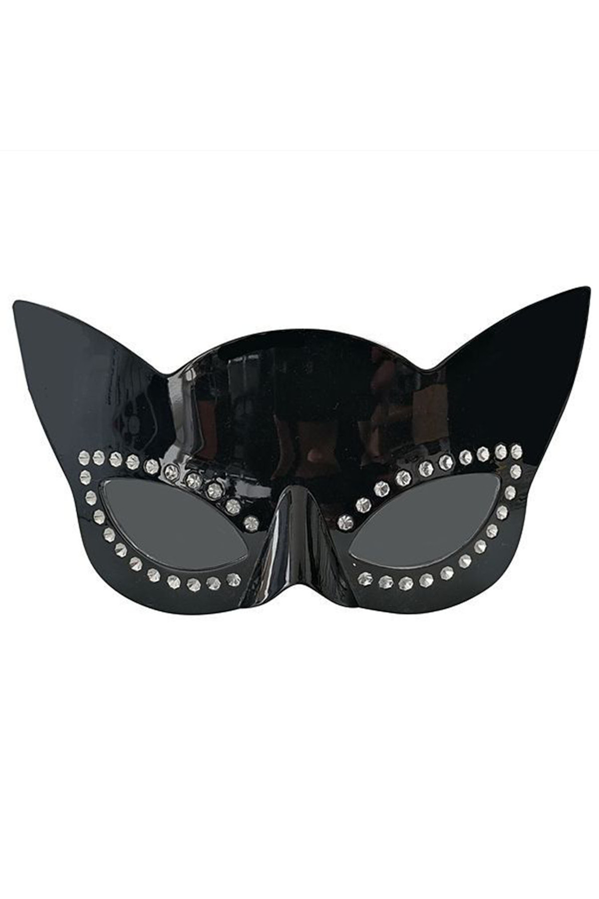 Ok Aksesuar Siyah Renk Siyah Camli Kedi Şekilli Parti Gözlüğü 20X11 Cm Go5060
