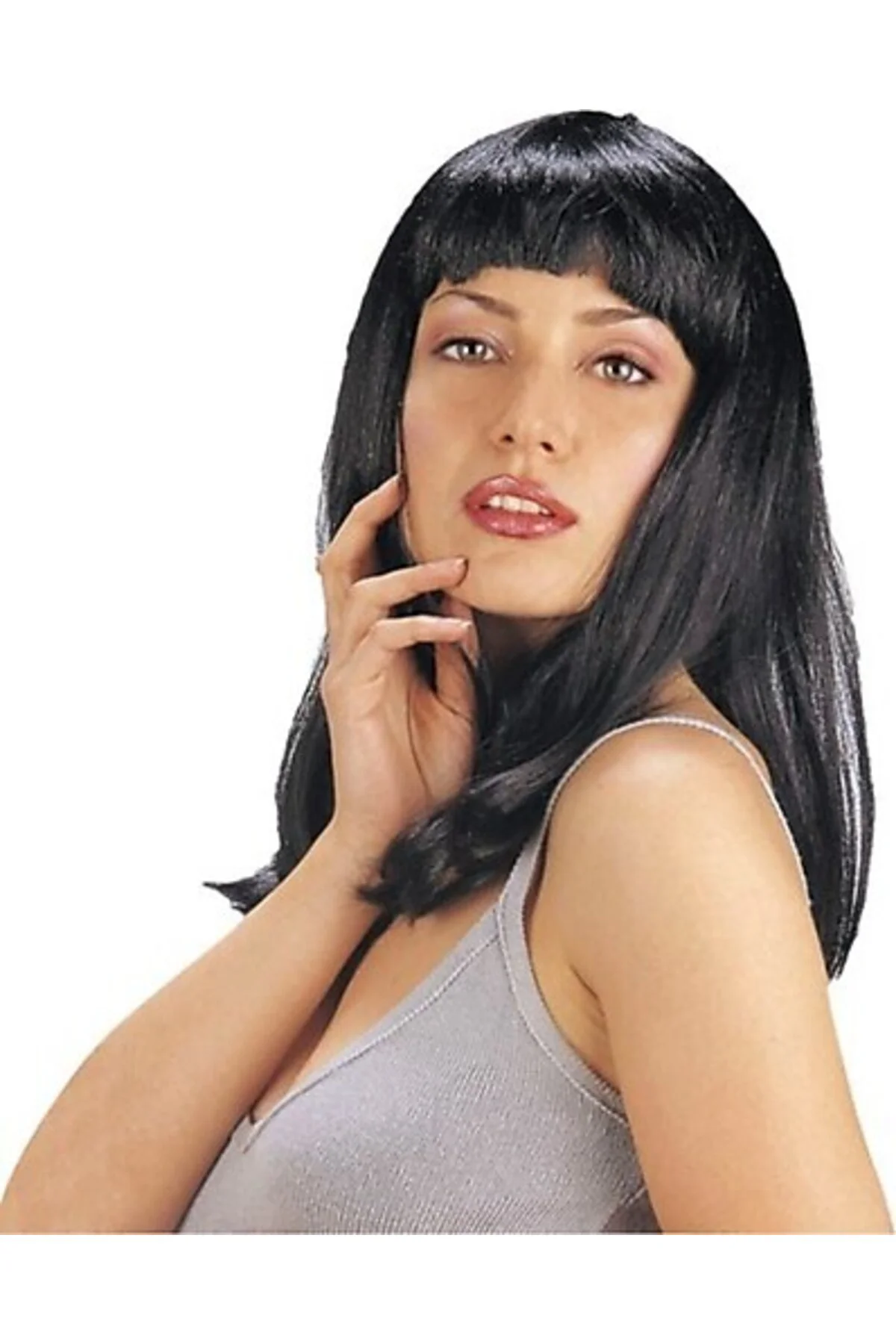 Siyah Renk Uzun Parti Peruğu GO50609054670