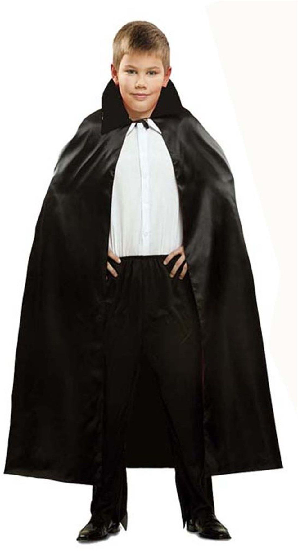 Siyah Renk Yakalı Halloween Pelerini 90 cm TdrTR