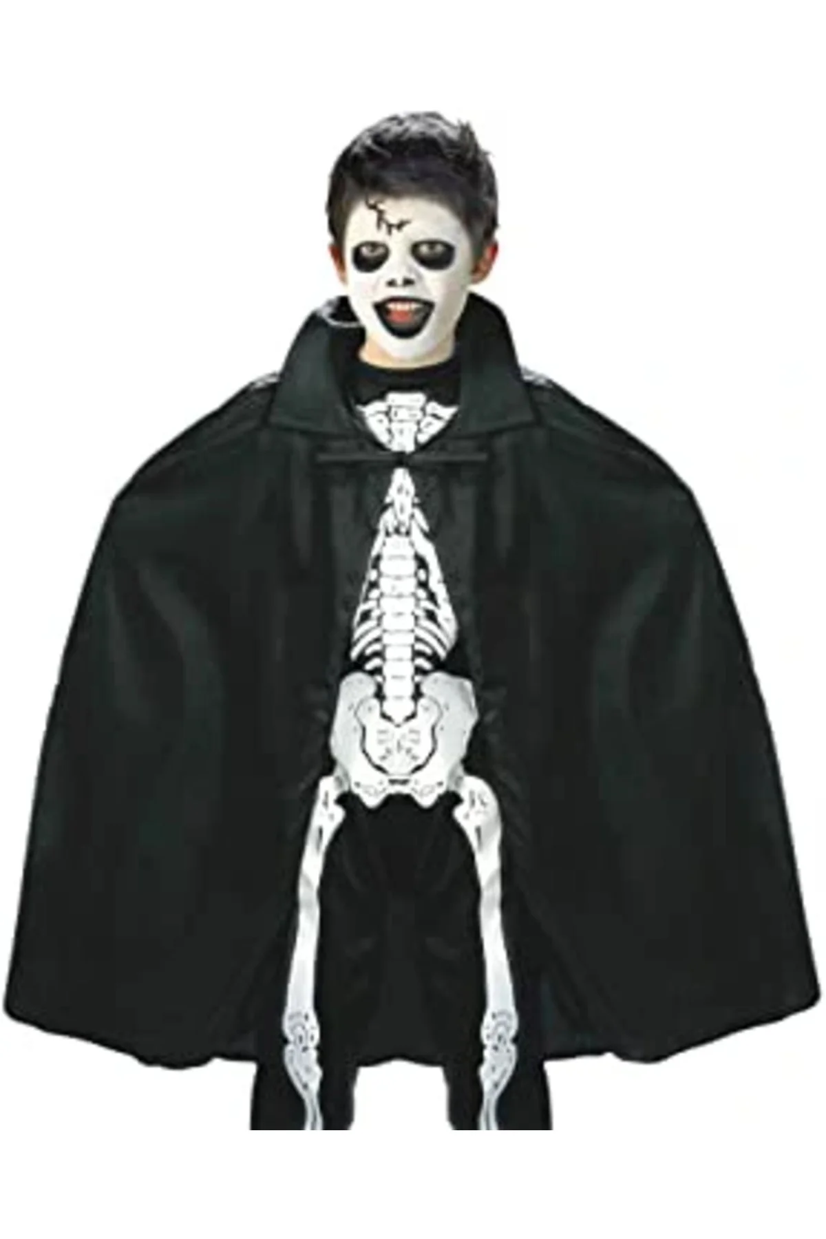 Siyah Renk Yakalı Halloween Pelerini 90 Cm Siyah Renk Yakalı Halloween Pelerini 90 Cm - Görsel 4