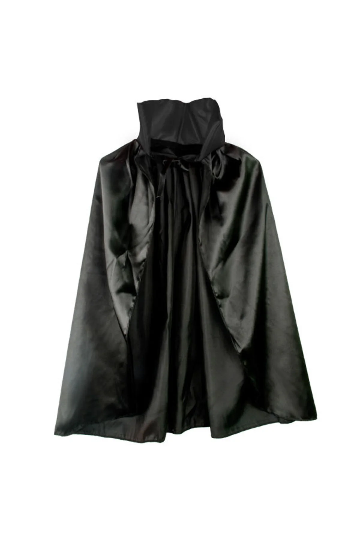 Siyah Renk Yakalı Halloween Pelerini 90 cm