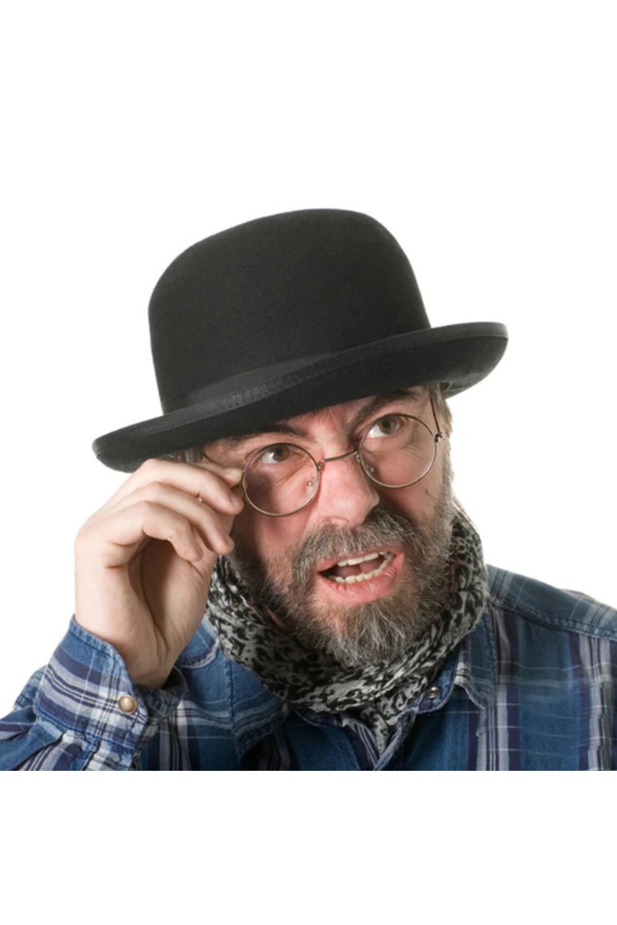 Mmc Group Siyah Renk Yetişkin Boy Retro Bowler Derby Şapkası 58 Cm