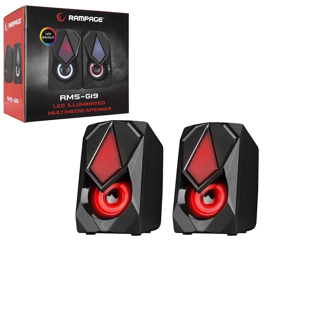 Siyah - Rgb Işıklı 1+1 Hoparlör Speakaer Set Usb Kablo 2.0 Multimedya - 5w Bx40 Fiyatı, Yorumları ve Özellikleri