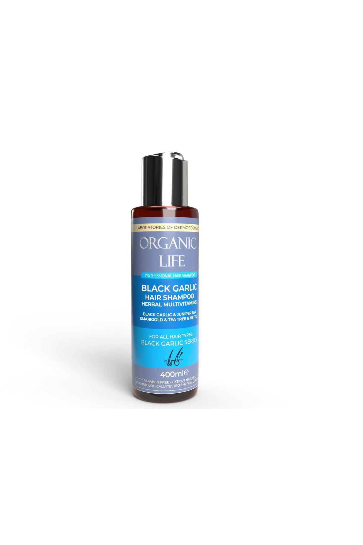 Siyah Sarımsak Şampuanı 2 ADET Black Garlic Hair Shampoo 400 ML
