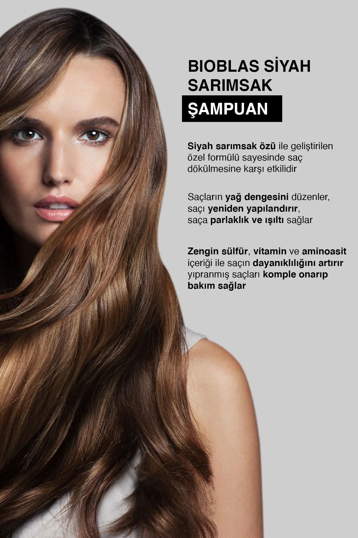 Siyah Sarımsaklı Şampuan 1.000 ml - Dökülme Karşıtı Besleyici & Onarıcı Şampuan