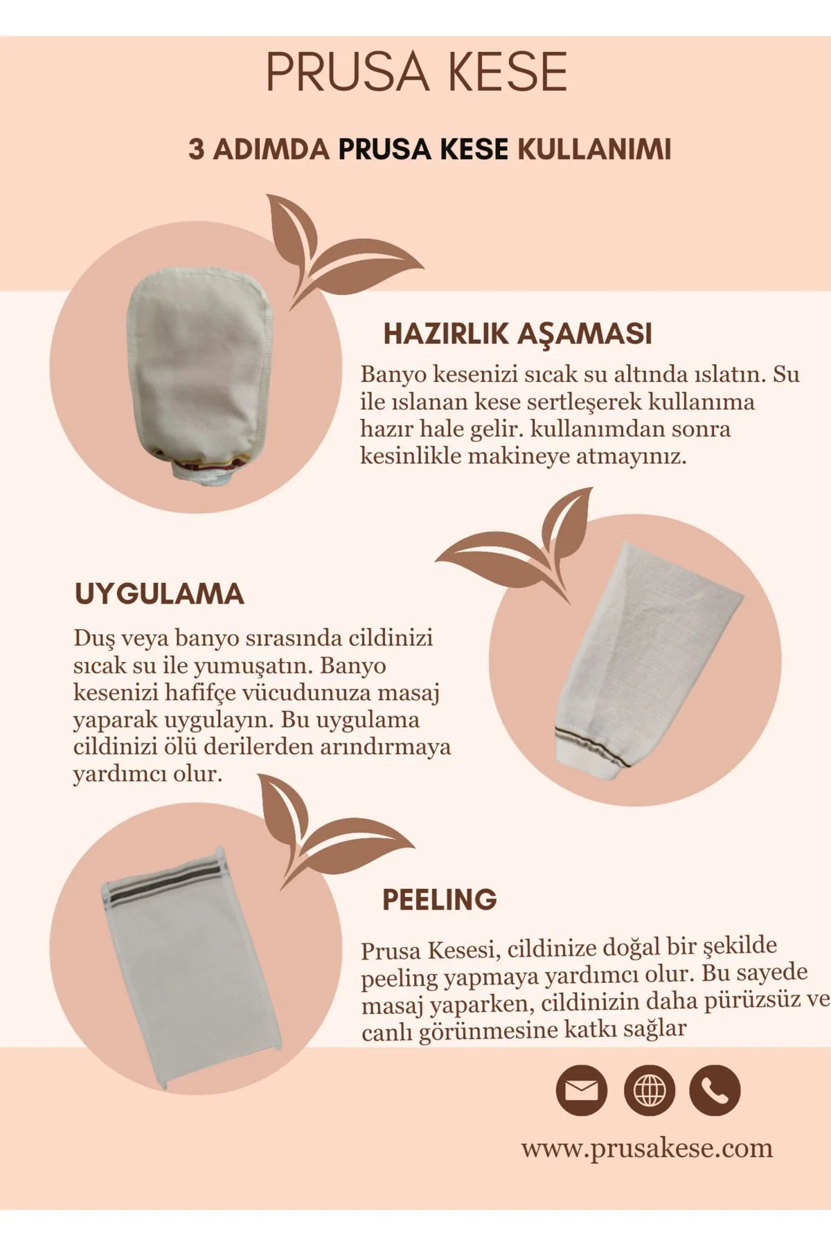 Siyah Sert Doğal Flos İpek Kalın Hamam Kesesi