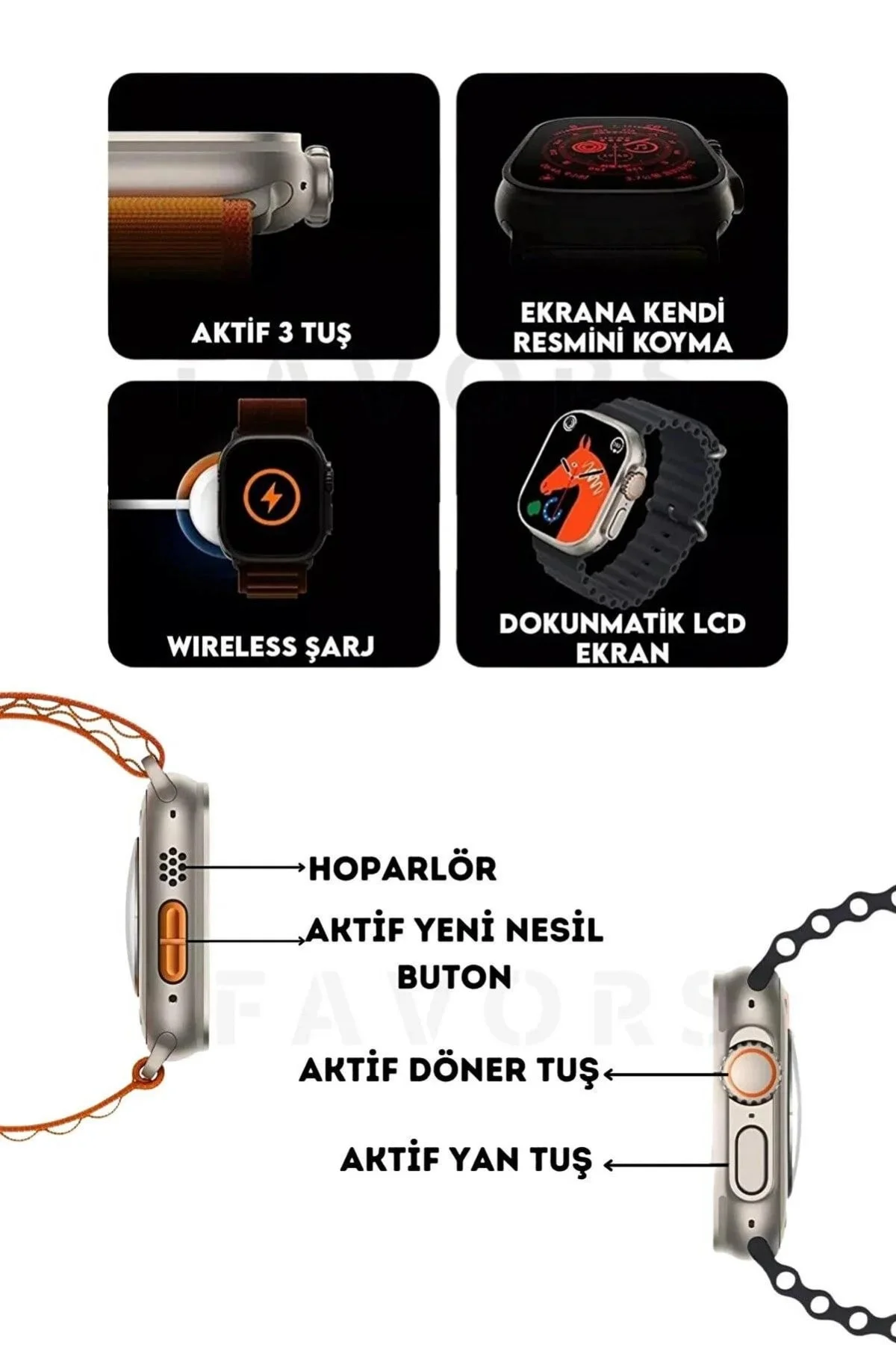 Siyah Silikon Kordonlu Akıllı Saat, Nabız ve Uyku Takibi Özellikli, Suya Dayanıklı Model Fiyatı, Yorumları ve Özellikleri