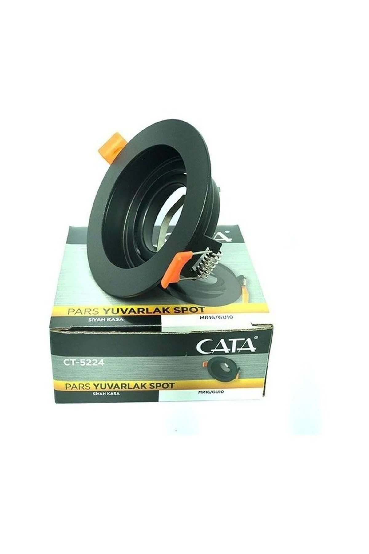 Siyah Sıva Üstü Spot Kasası Boş Spot Çerçevesi CT-5224 Siyah Sıva Üstü Spot Kasası Boş Spot Çerçevesi CT-5224 - Görsel 2