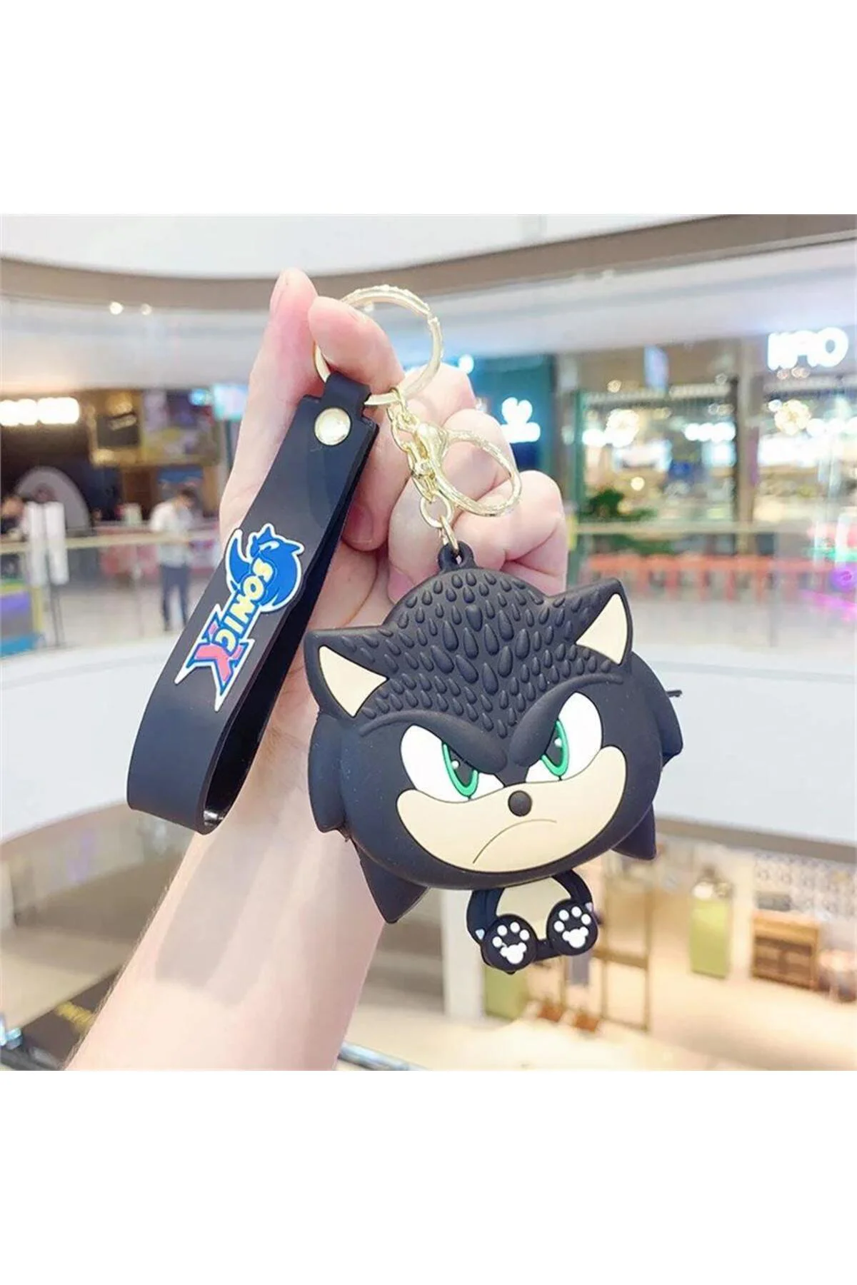Siyah Sonic Boom Face Silikon Bozuk Para Cüzdanı Siyah Sonic Boom Face Silikon Bozuk Para Cüzdanı