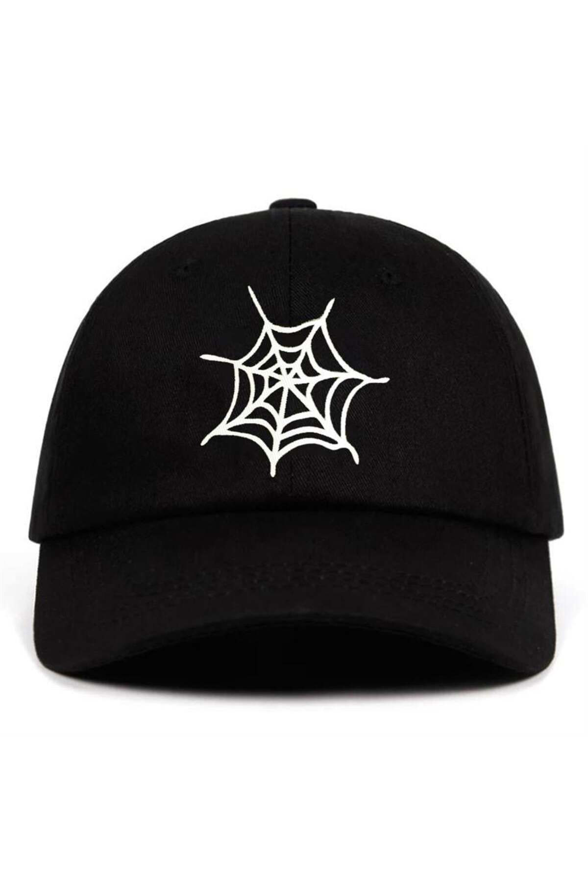 Siyah Spider Web Şapka