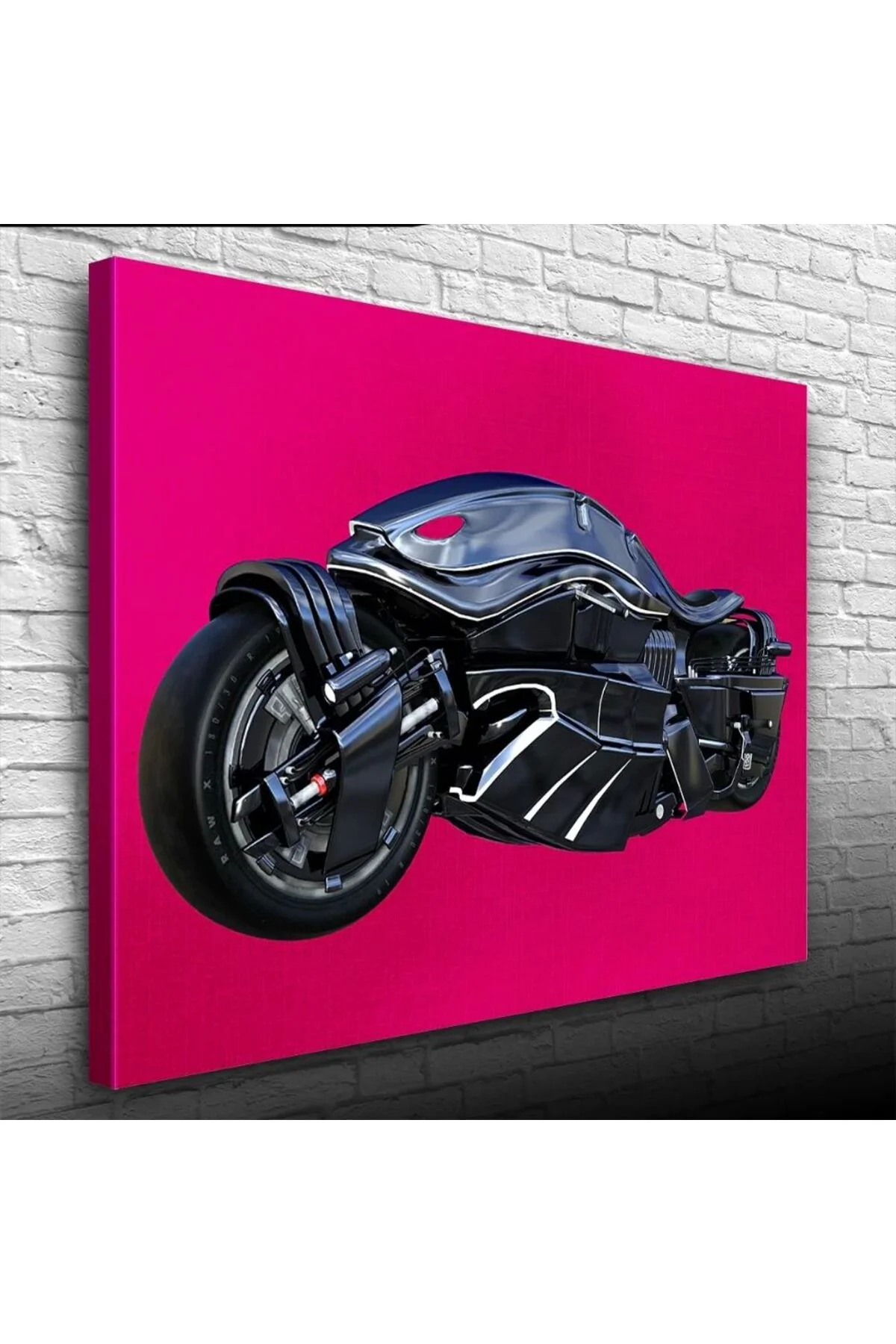 Siyah Spor Futuristik Motosiklet Kanvas Tablo 50 x 70 Fiyatı, Yorumları ve Özellikleri
