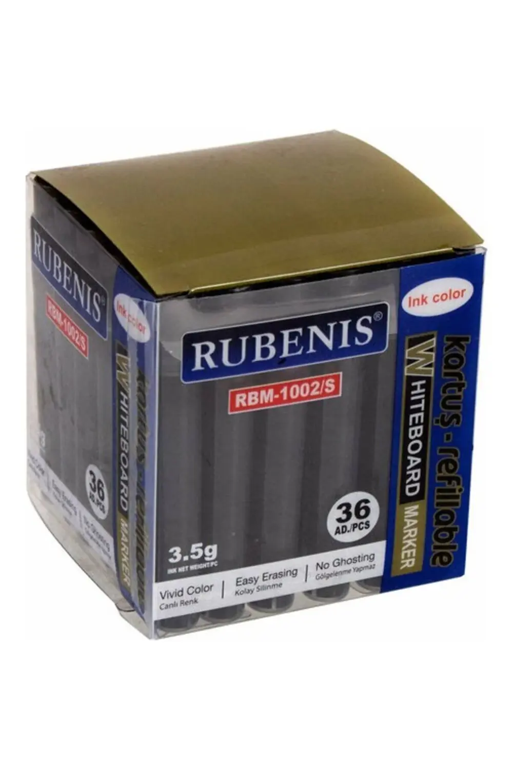 Siyah Tahta Kalemi Kartuş 36'lı