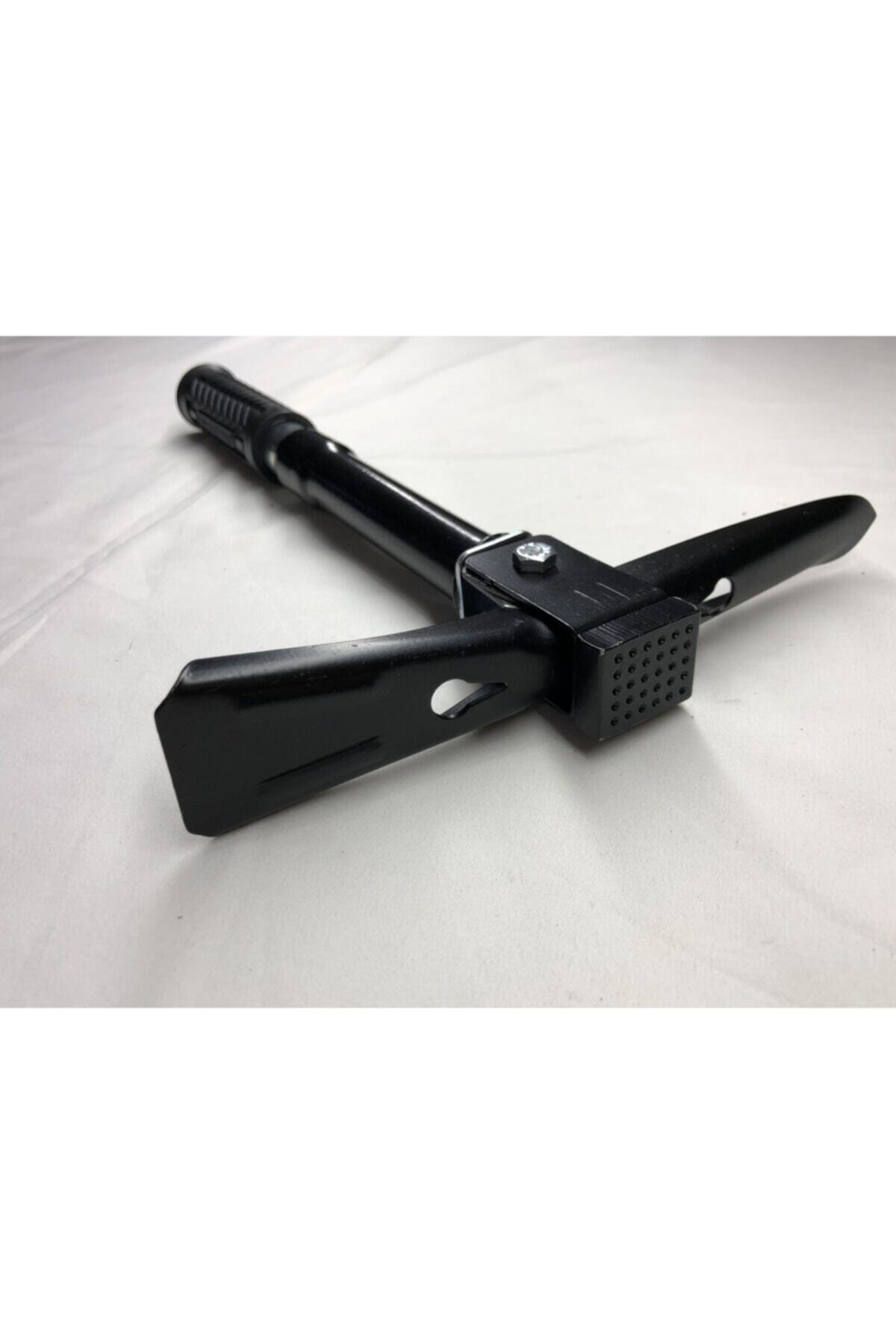 Siyah Taşıma Çantalı Paslanmaz Karbon Çelik Çapa Çekiç Kazma Kese