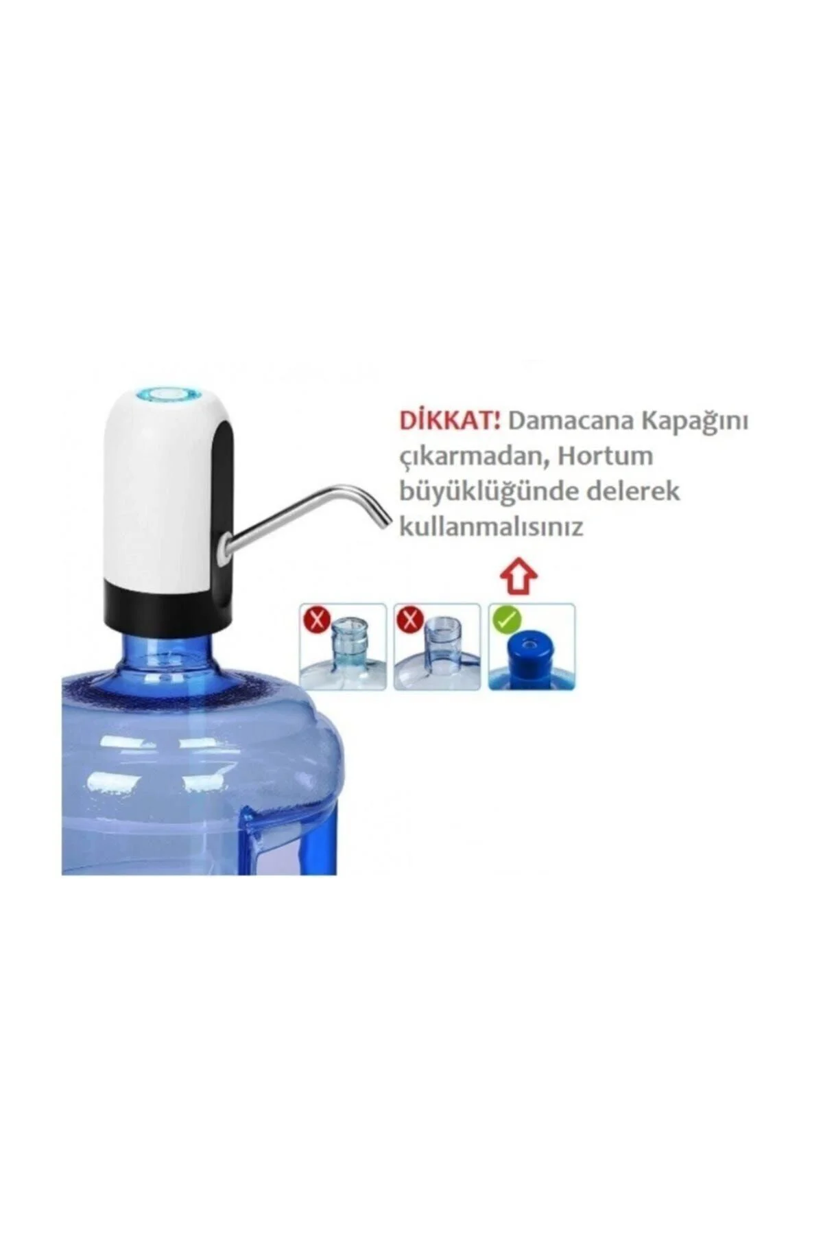 Siyah Teba Th 660 Dp Şarjlı Damacana Pompası