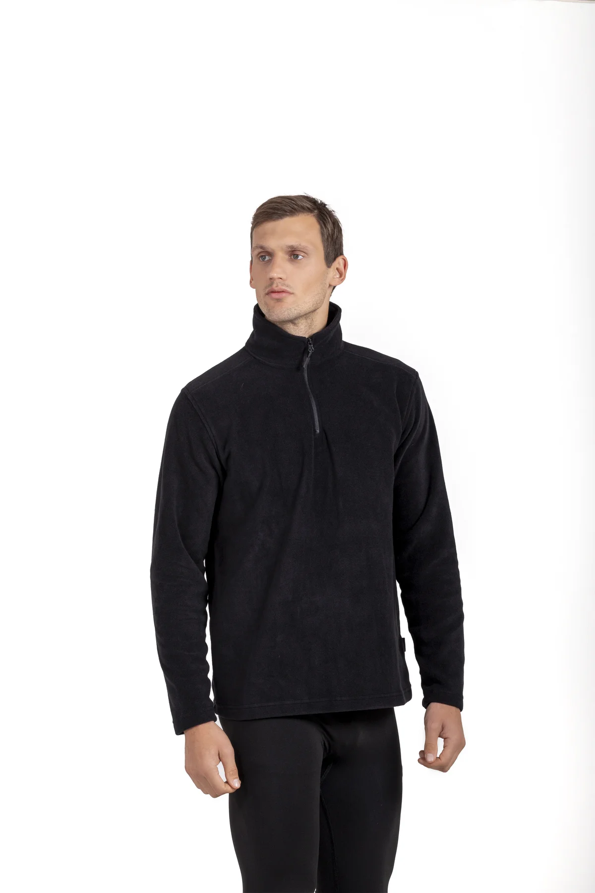 Siyah Termal Polar Kazak Unisex