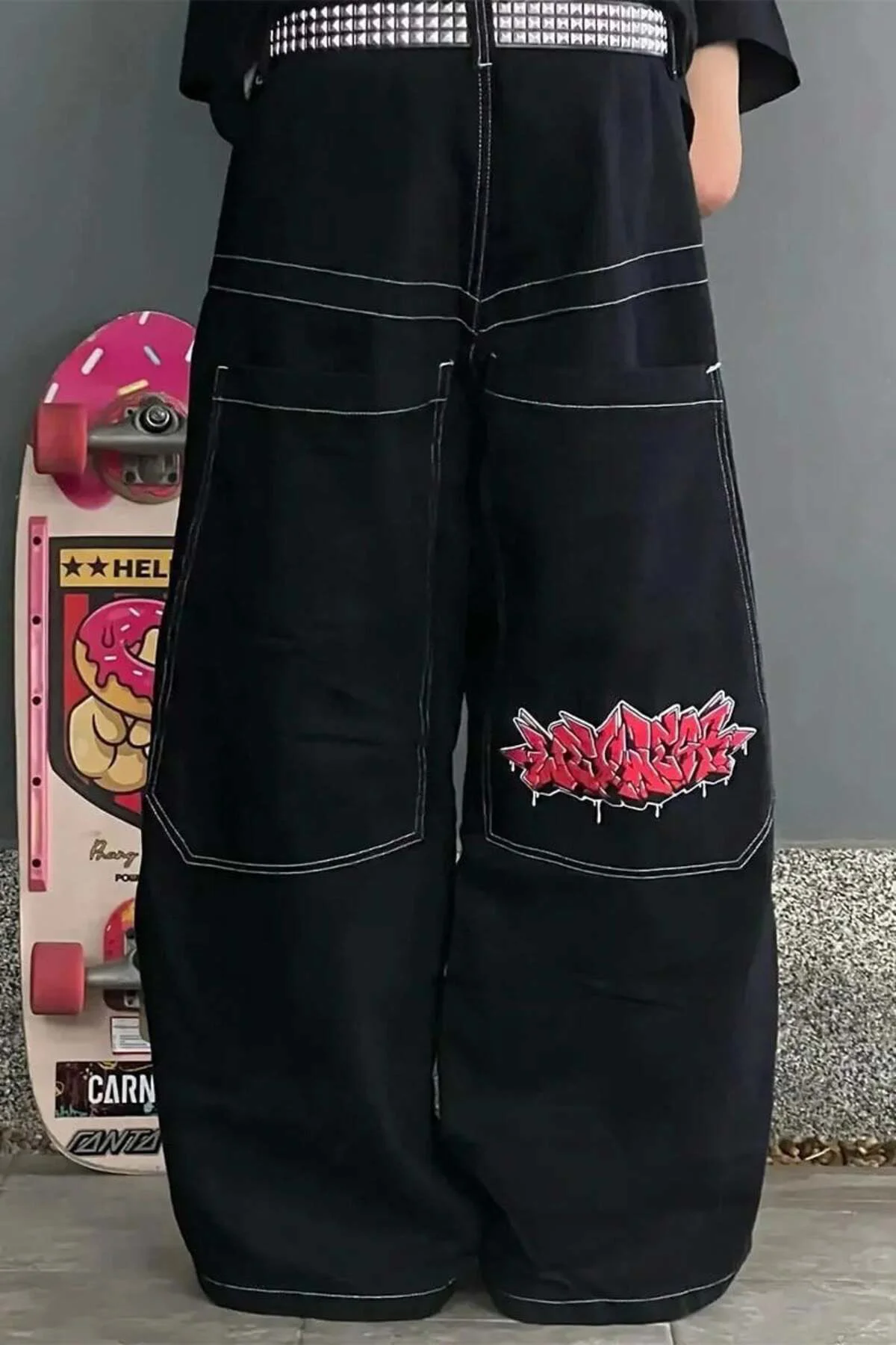 Siyah Ters Dikiş Skater Streetwear Y2K Unisex Baggy Pantolon Siyah Ters Dikiş Skater Streetwear Y2K Unisex Baggy Pantolon Fiyatı, Yorumları ve Özellikleri